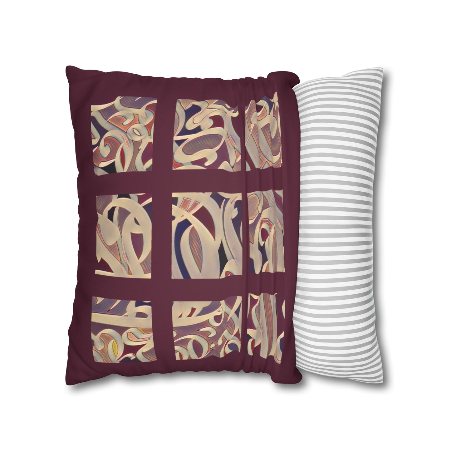 Copy of Copy of Square Pillowcase - Persian Calligraphy, Modern Handwriting Design