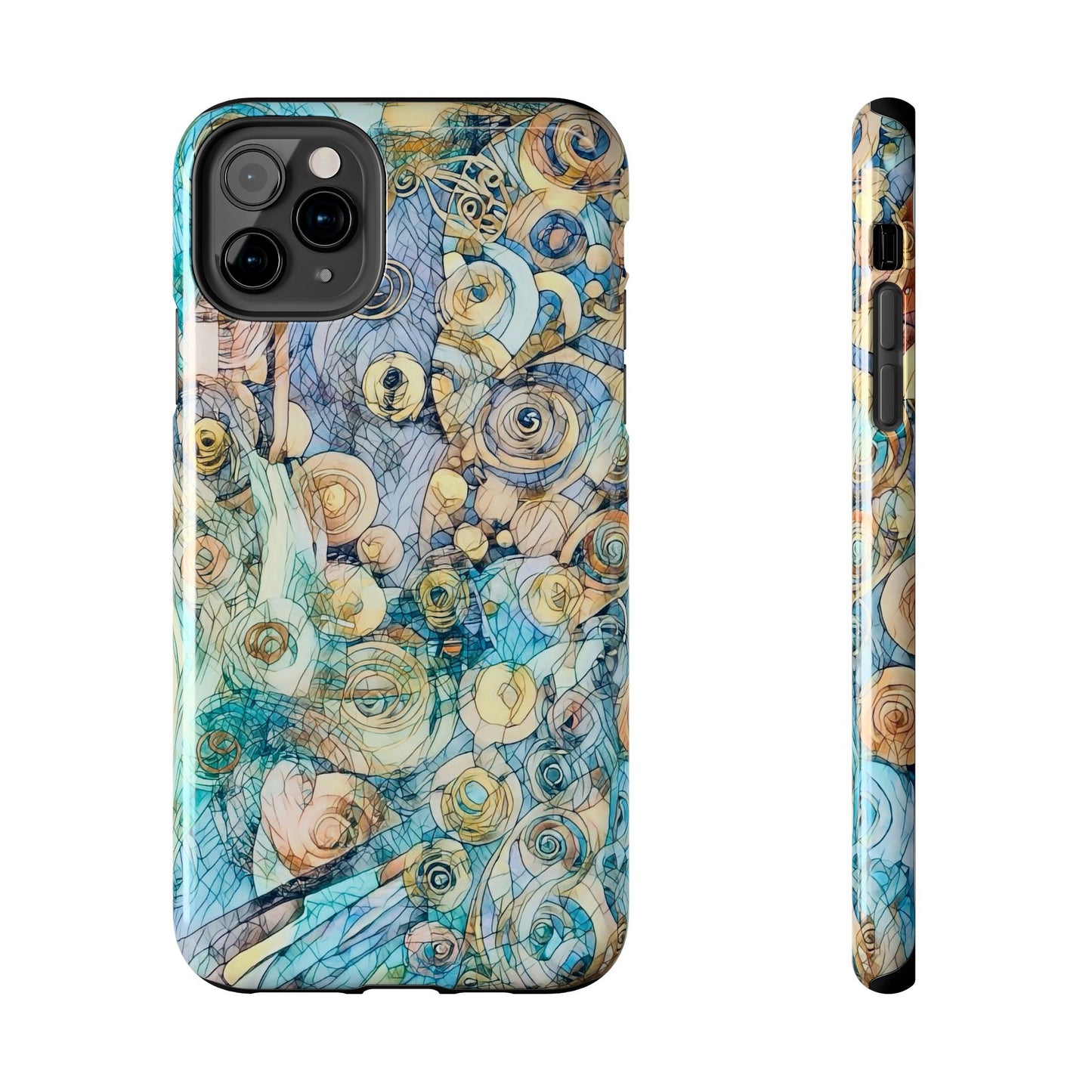 Golden Swirls Phone Case