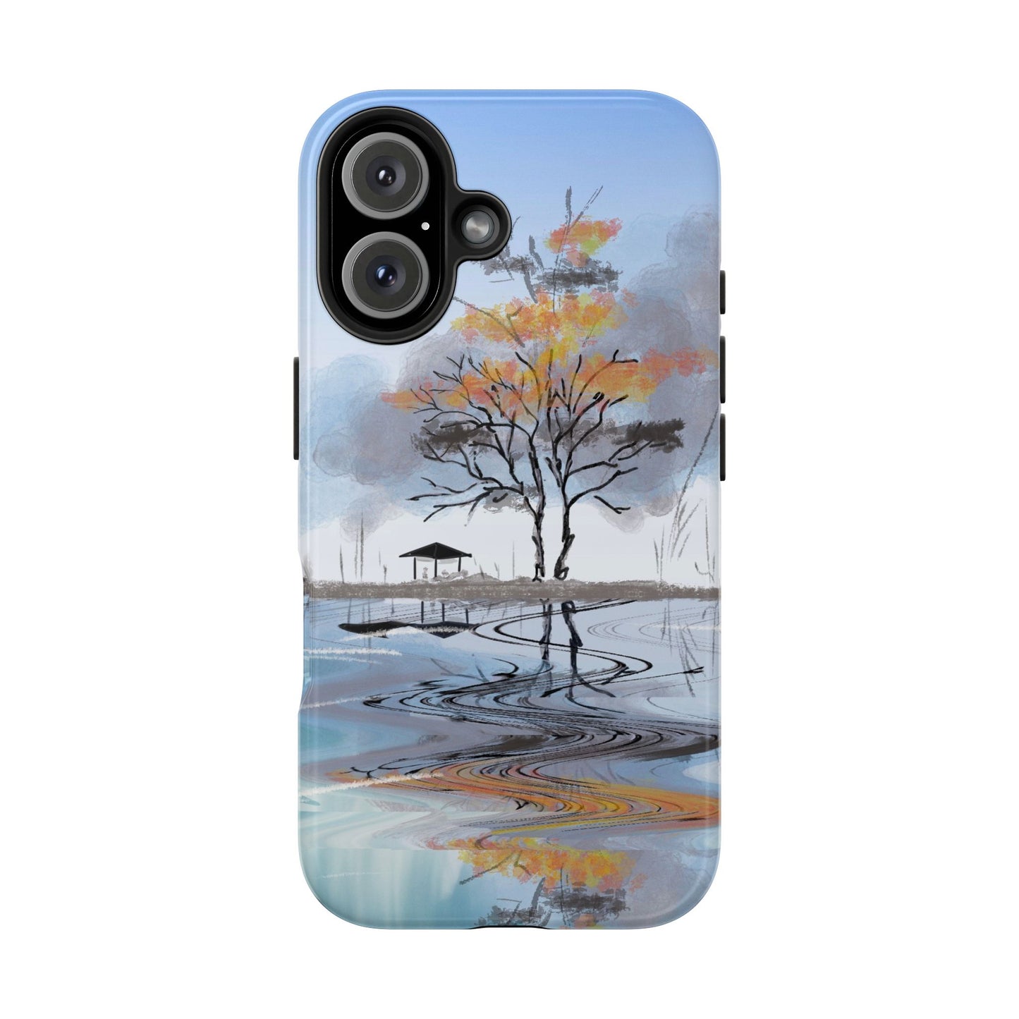 Serenity Phone Case Persian Calligraphy Art.