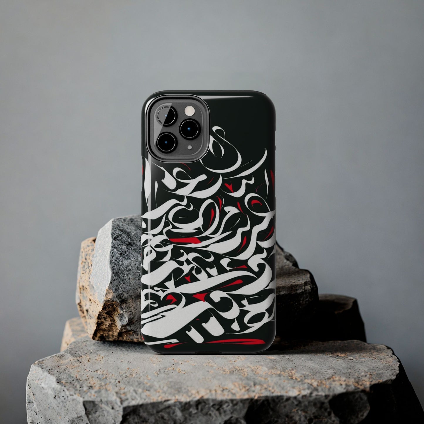 Phone Case Calligraphy Red Black White Tough Phone Case