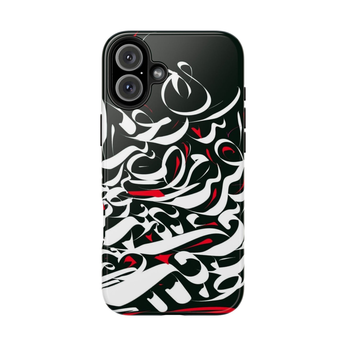 Phone Case Calligraphy Red Black White Tough Phone Case