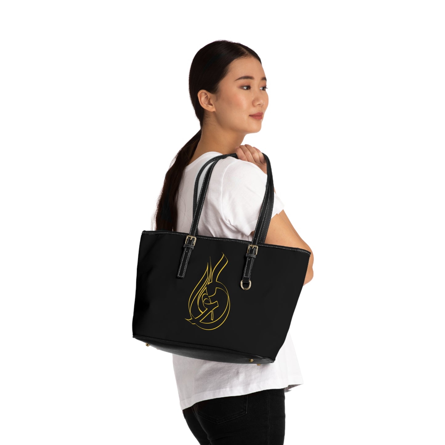 PU Leather Purse with Artistic Calligraphy Eshgh “love” Design