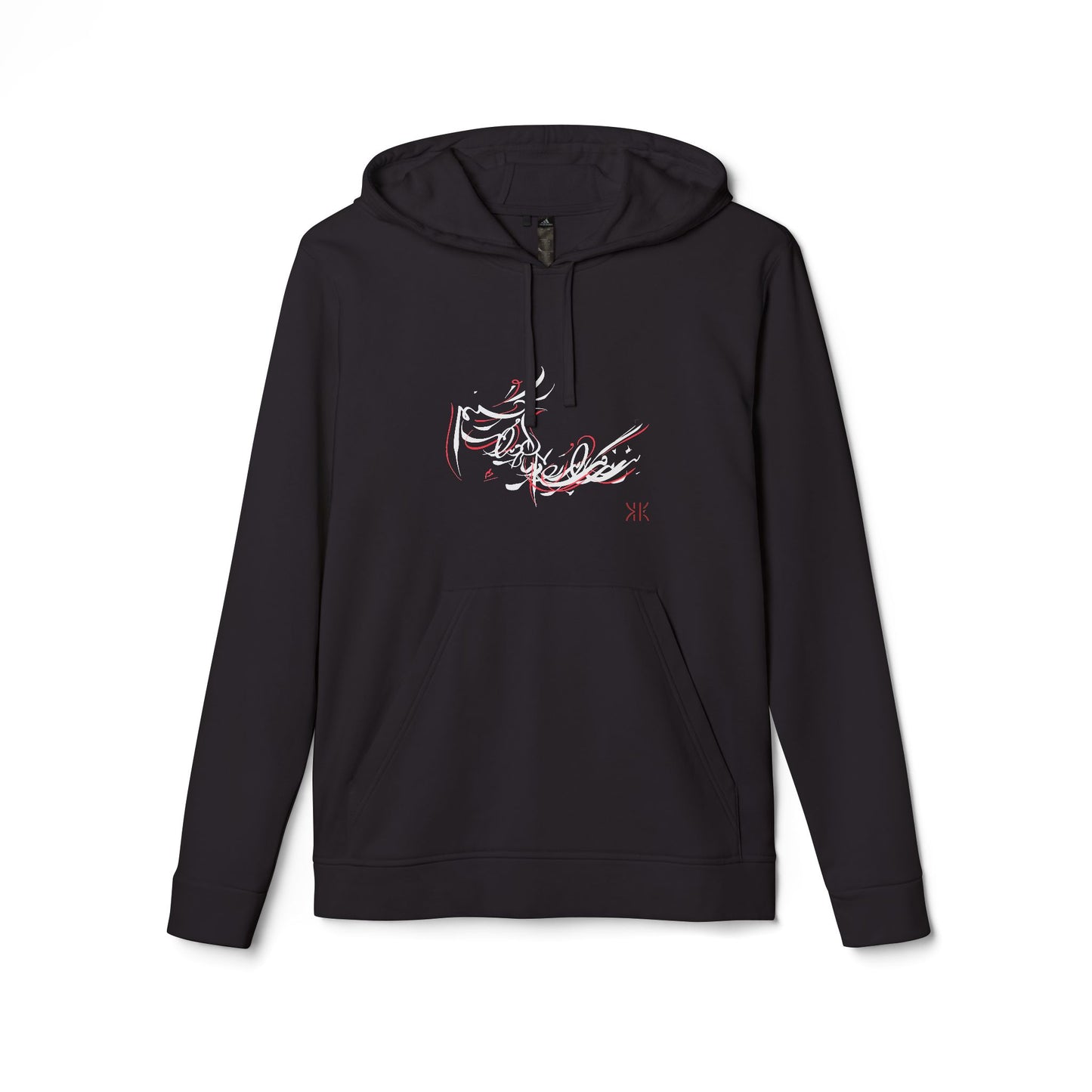 Adidas Fleece Hoodie with Kalli K. Modern Persian Calligraphy Design