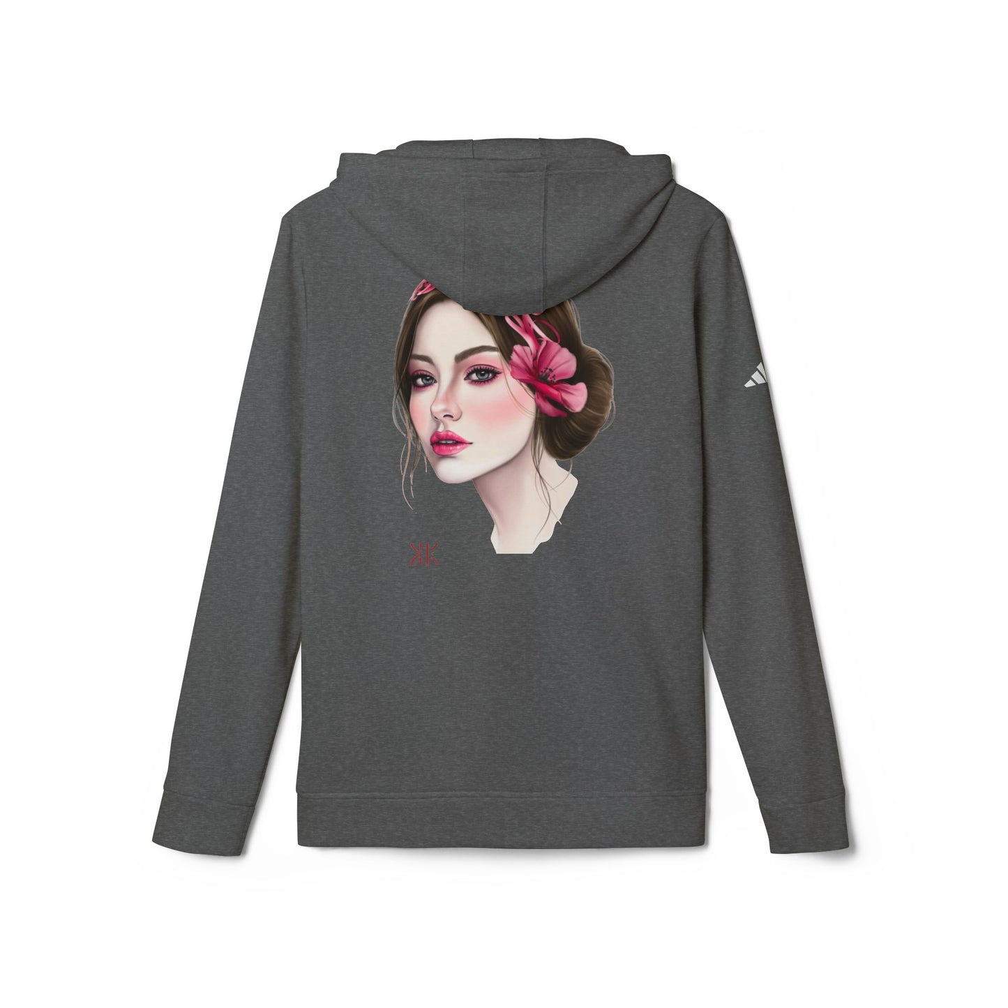 Kalli K X Adidas Unisex Fleece Hoodie- calligraphy headband