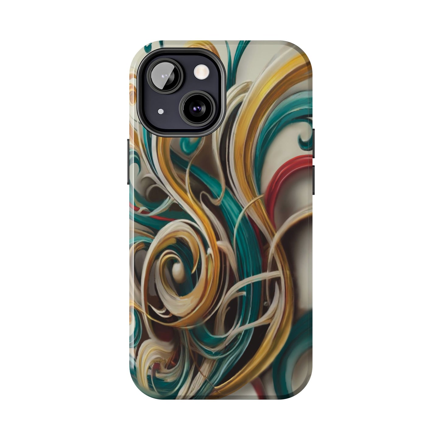 Marble Abstract Phone Case Calligraphy