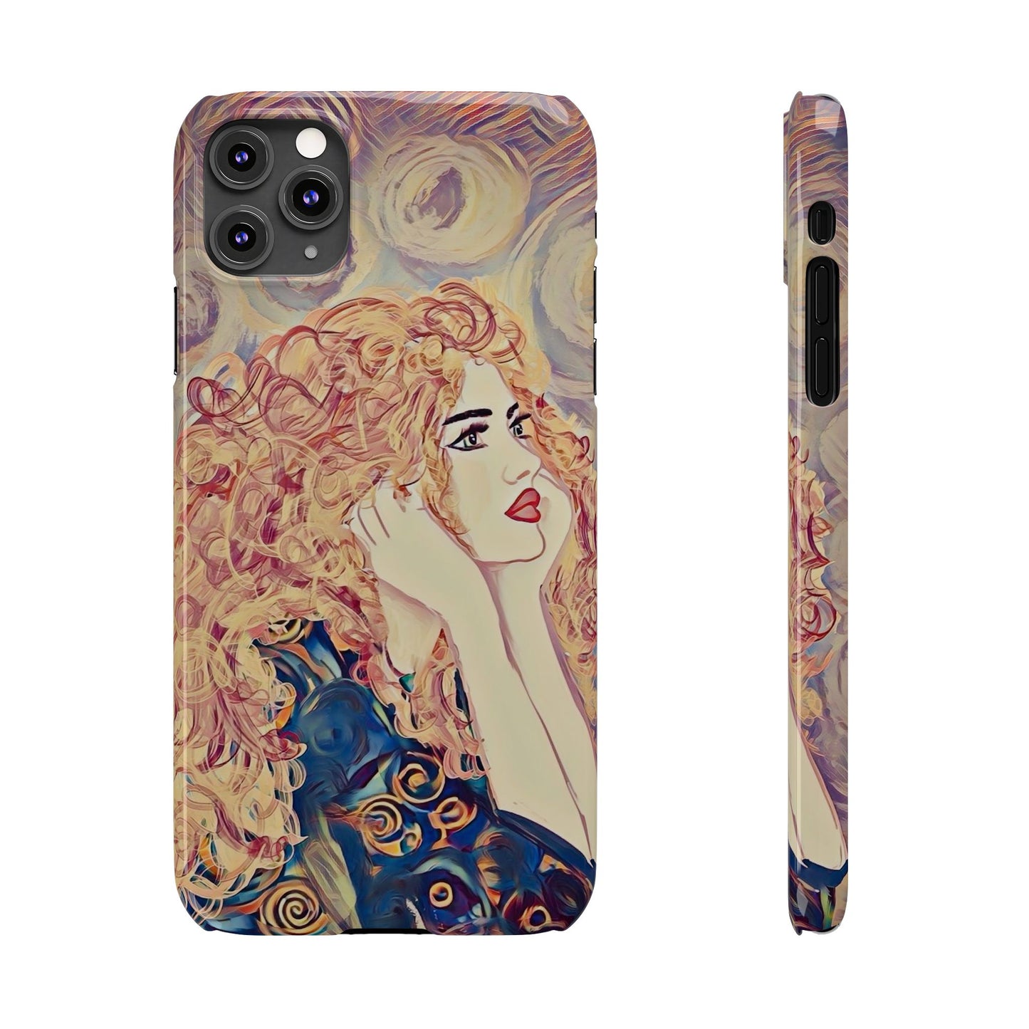' Modern Art Slim Phone Case -LOVE,
