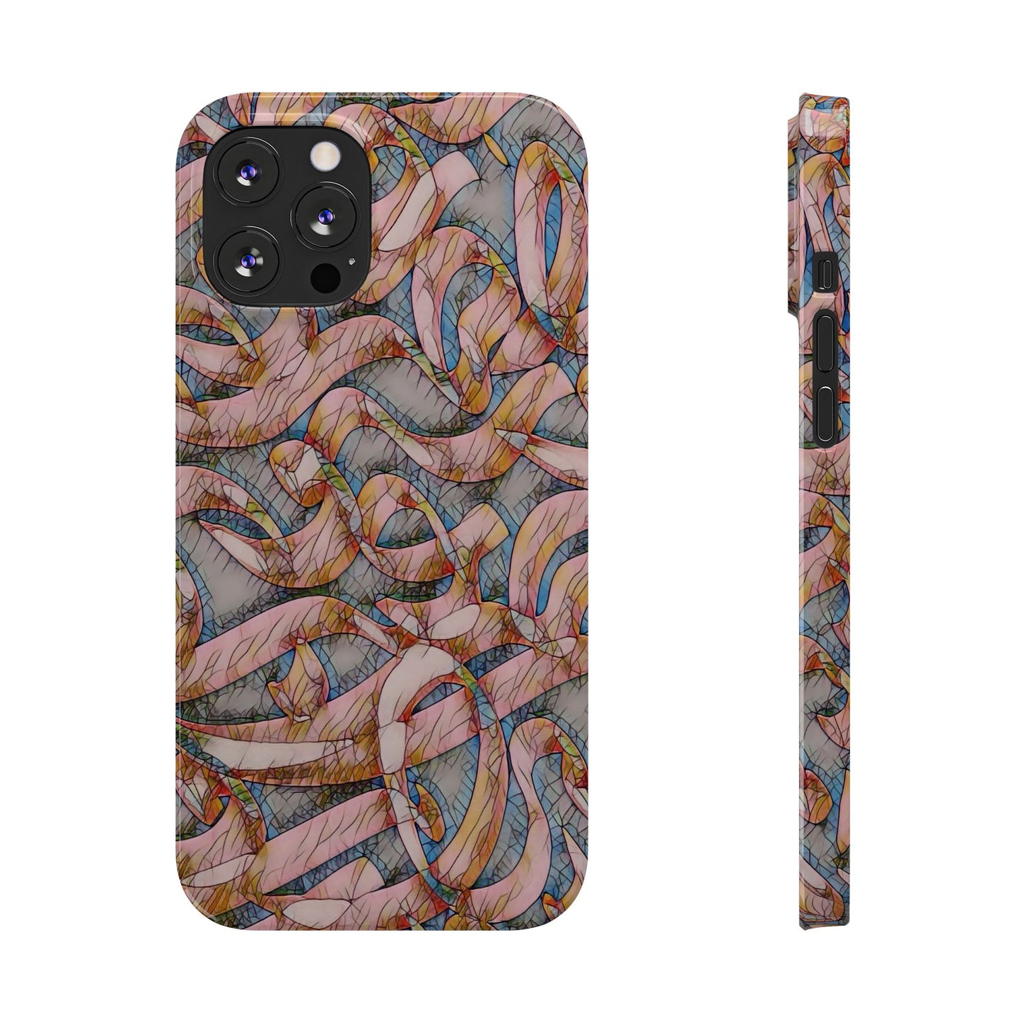 ' Modern Art Slim Phone Case -LOVE I-