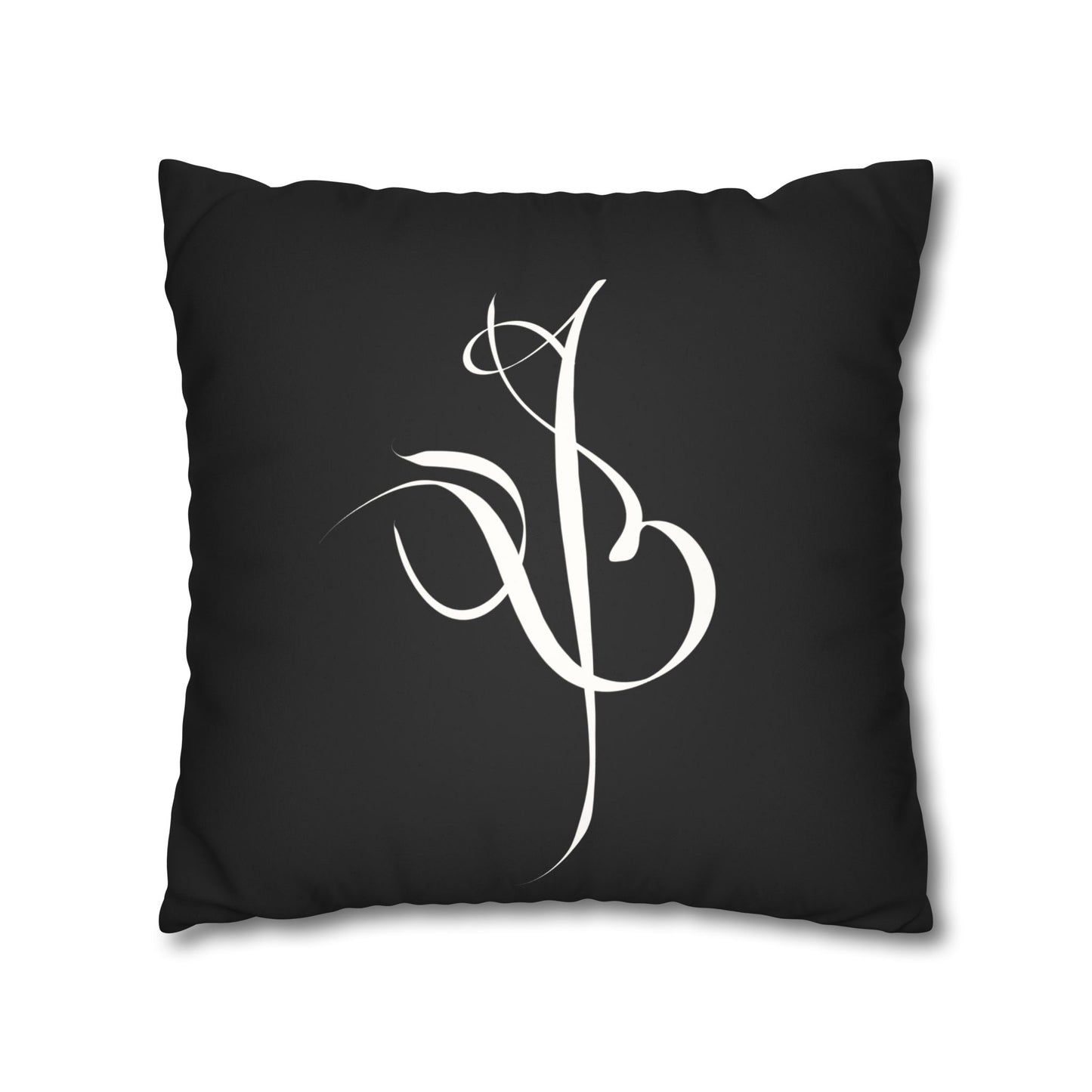 Modern Calligraphy Faux Suede Pillowcase - Home Design