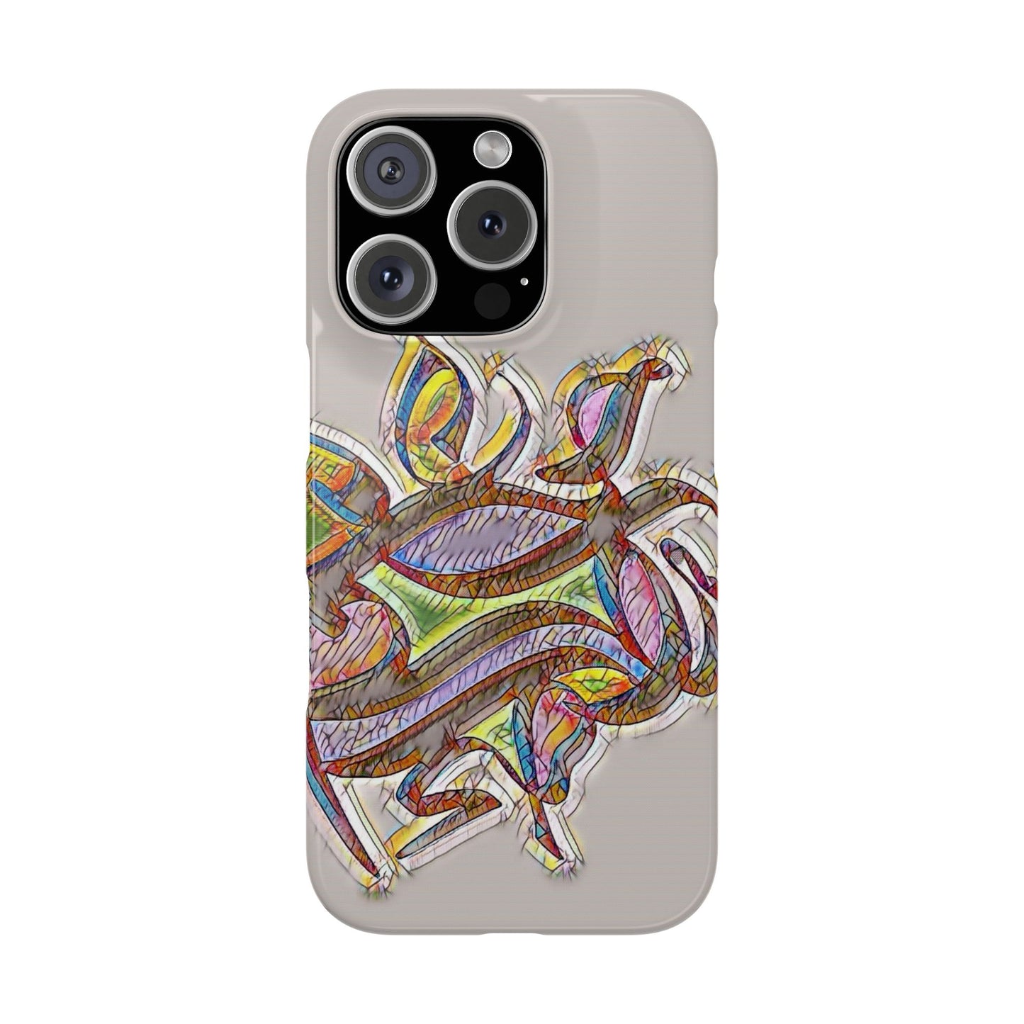 ' Modern Art Slim Phone Case -LOVE