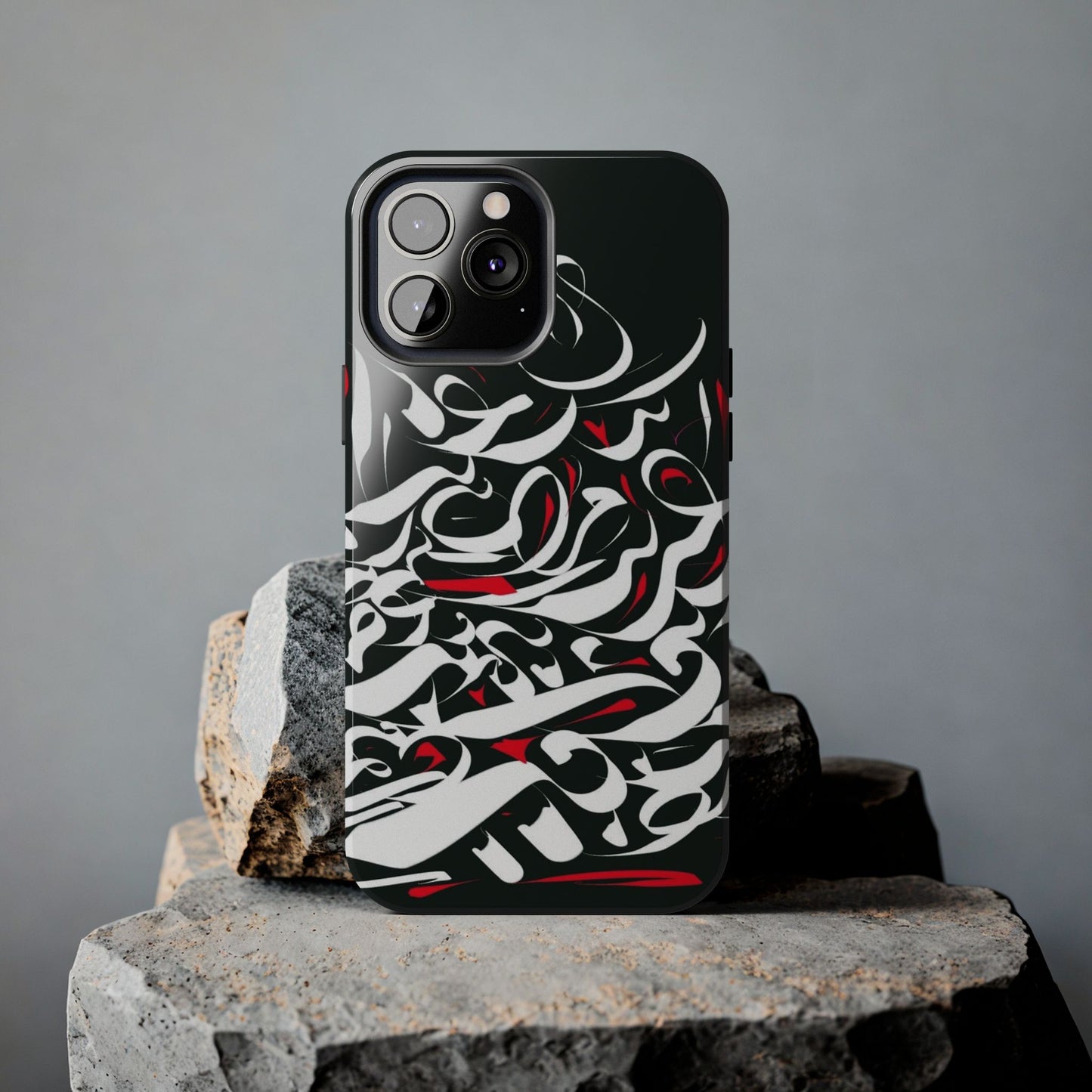 Phone Case Calligraphy Red Black White Tough Phone Case