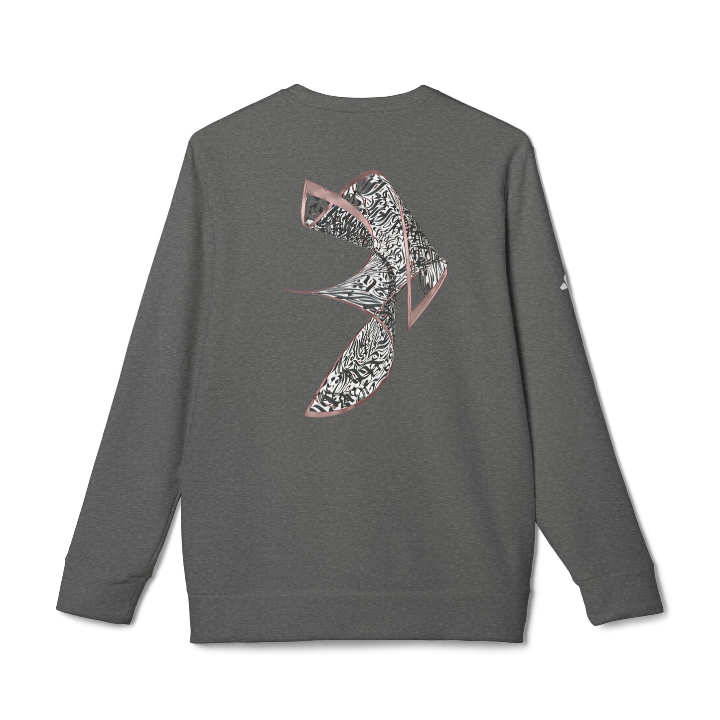 Trendy Unisex Fleece Crewneck Sweatshirt with Bold Design