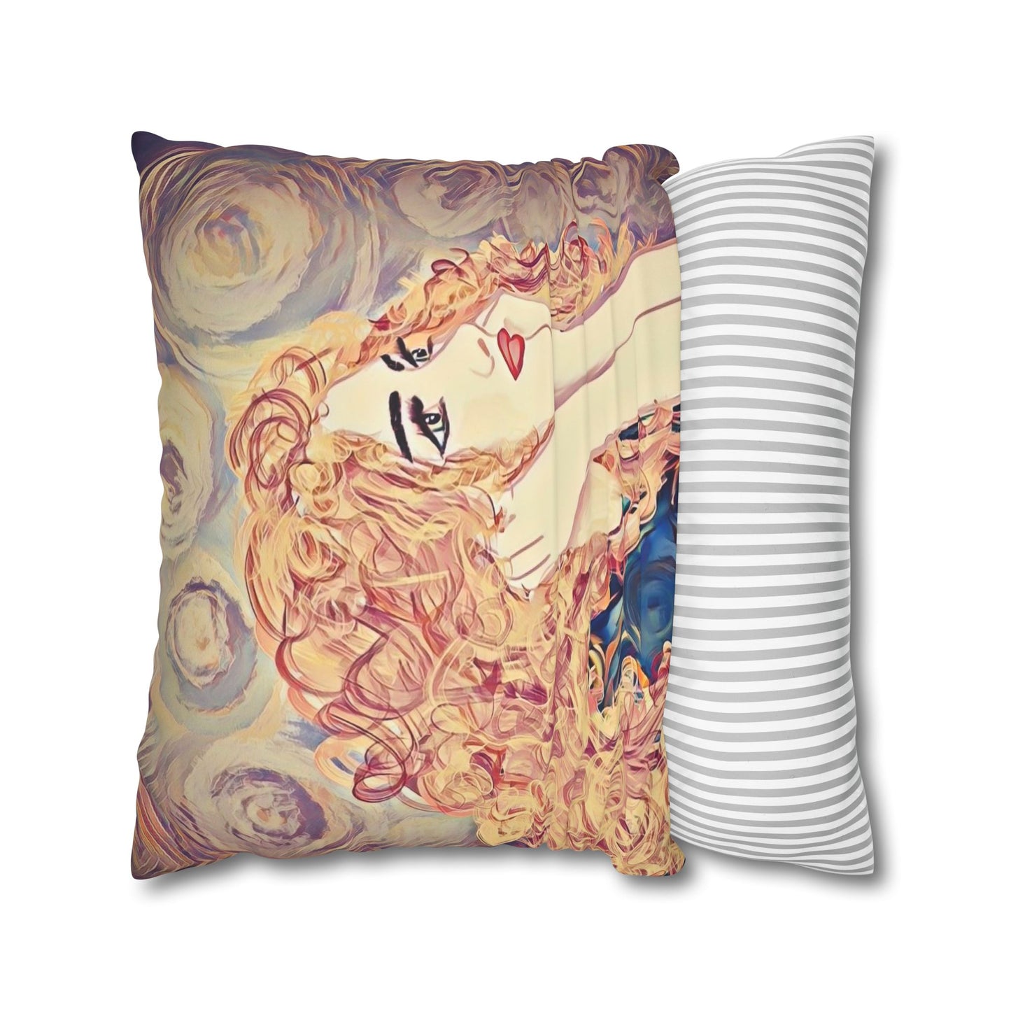 Copy of Square Pillowcase - Modern Art Portrait Watercolour Design