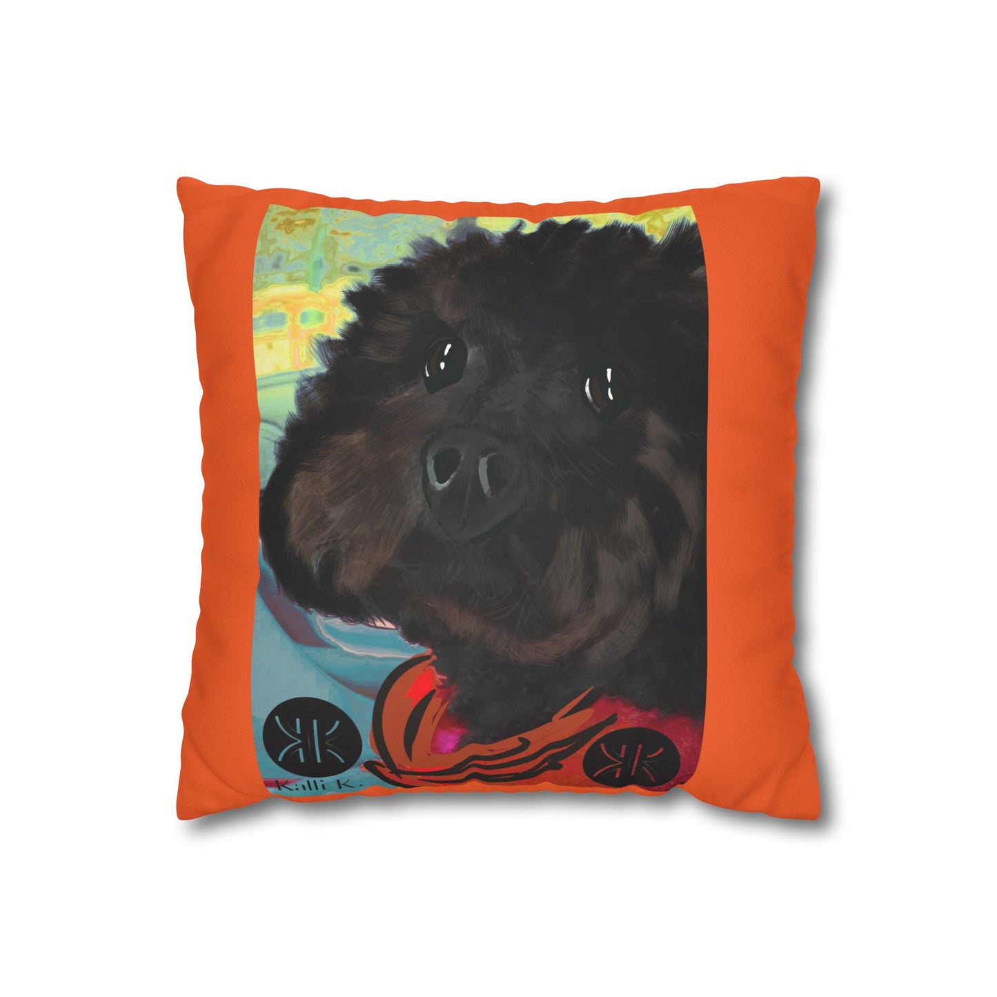 COAL Pillowcase - Modern Art Portrait Watercolour Design
