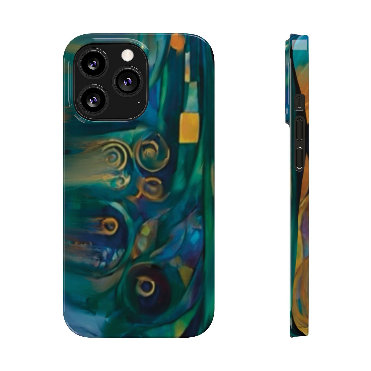 ' Modern Art Slim Phone Case -LOVE I-