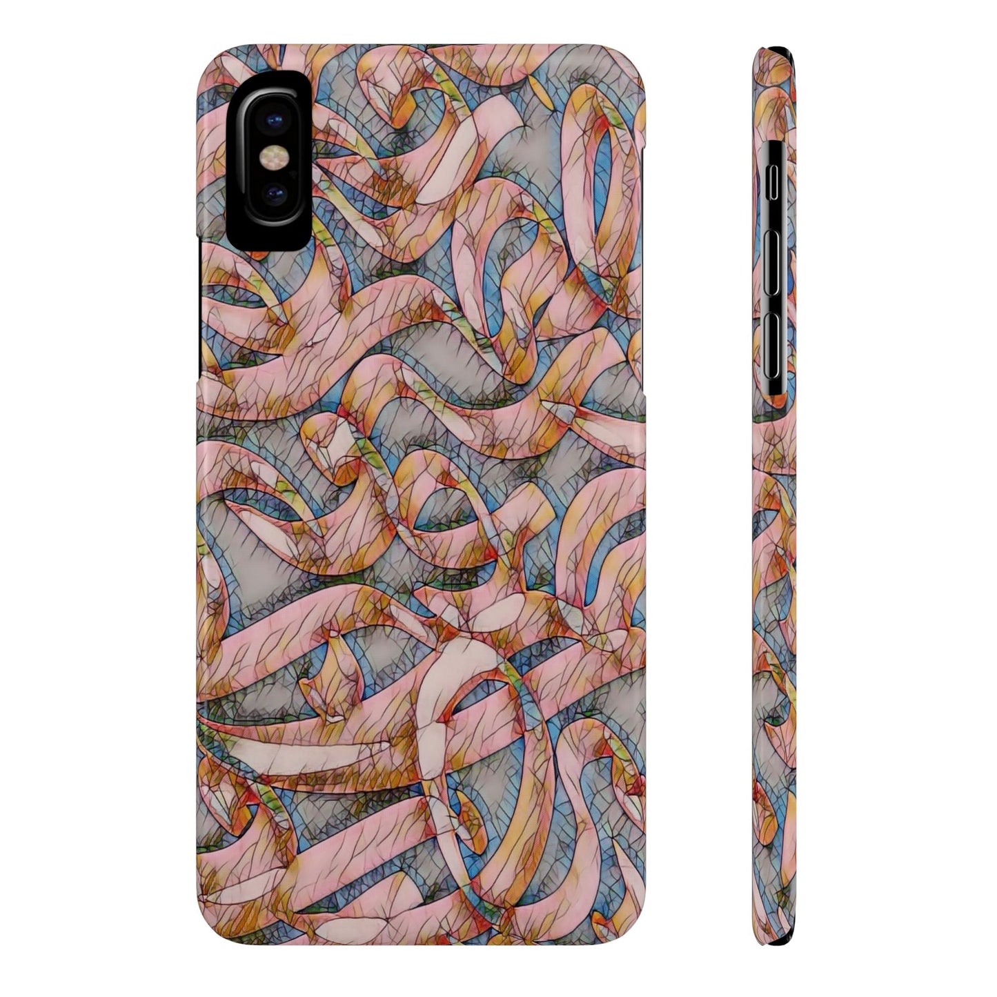 ' Modern Art Slim Phone Case -LOVE I-