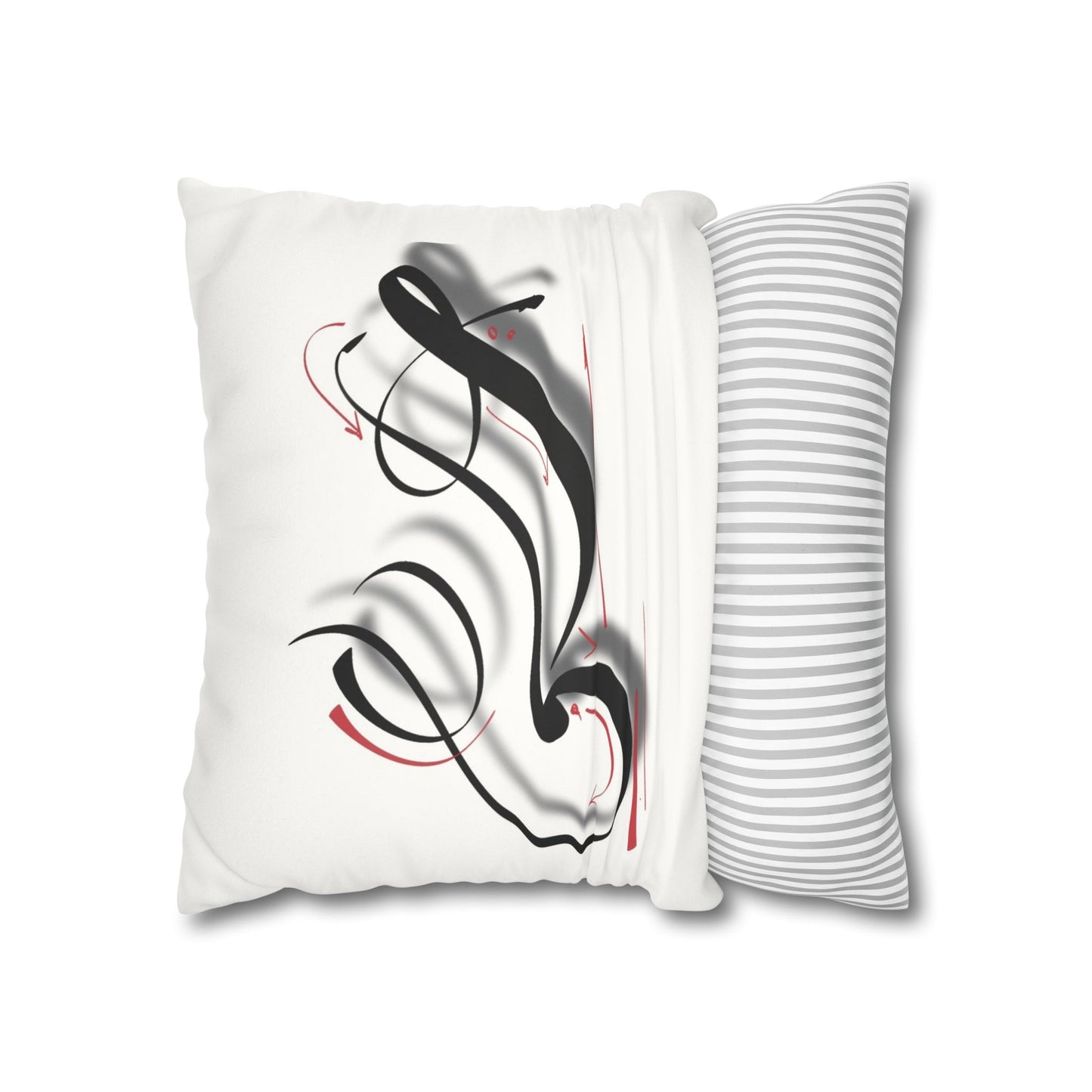 Square Pillowcase - Persian Calligraphy, Modern Handwriting Design