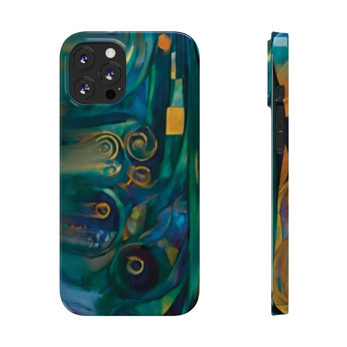 ' Modern Art Slim Phone Case -LOVE I-