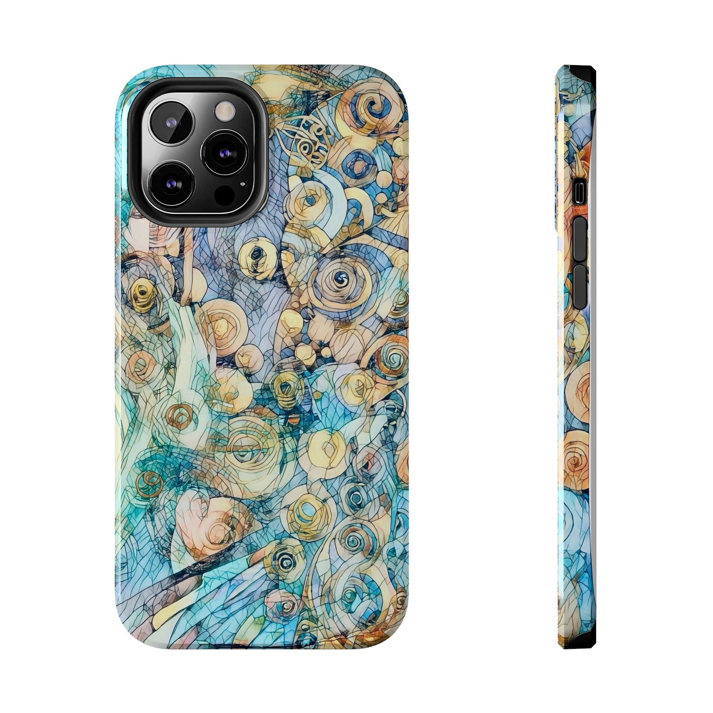 Golden Swirls Phone Case