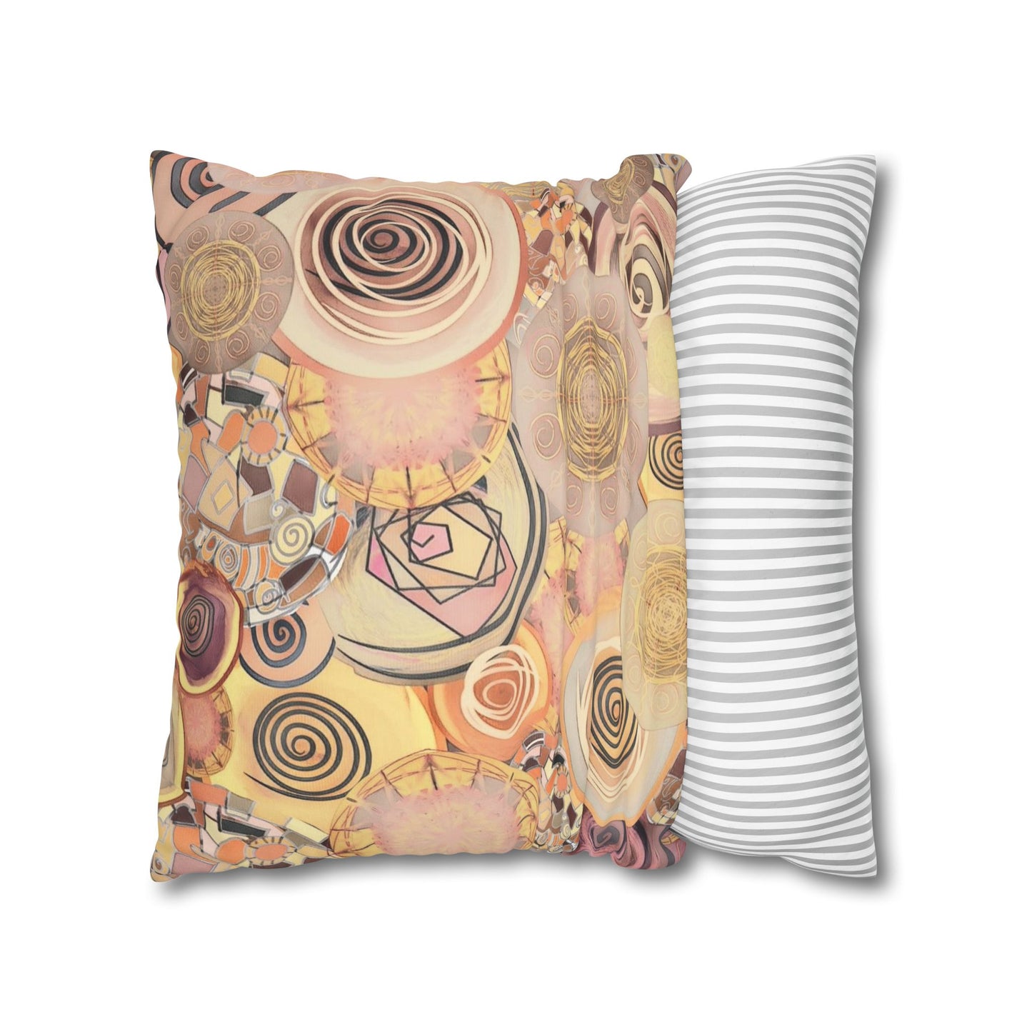 Modern art inspired beauty Faux Suede Square Pillow Cover