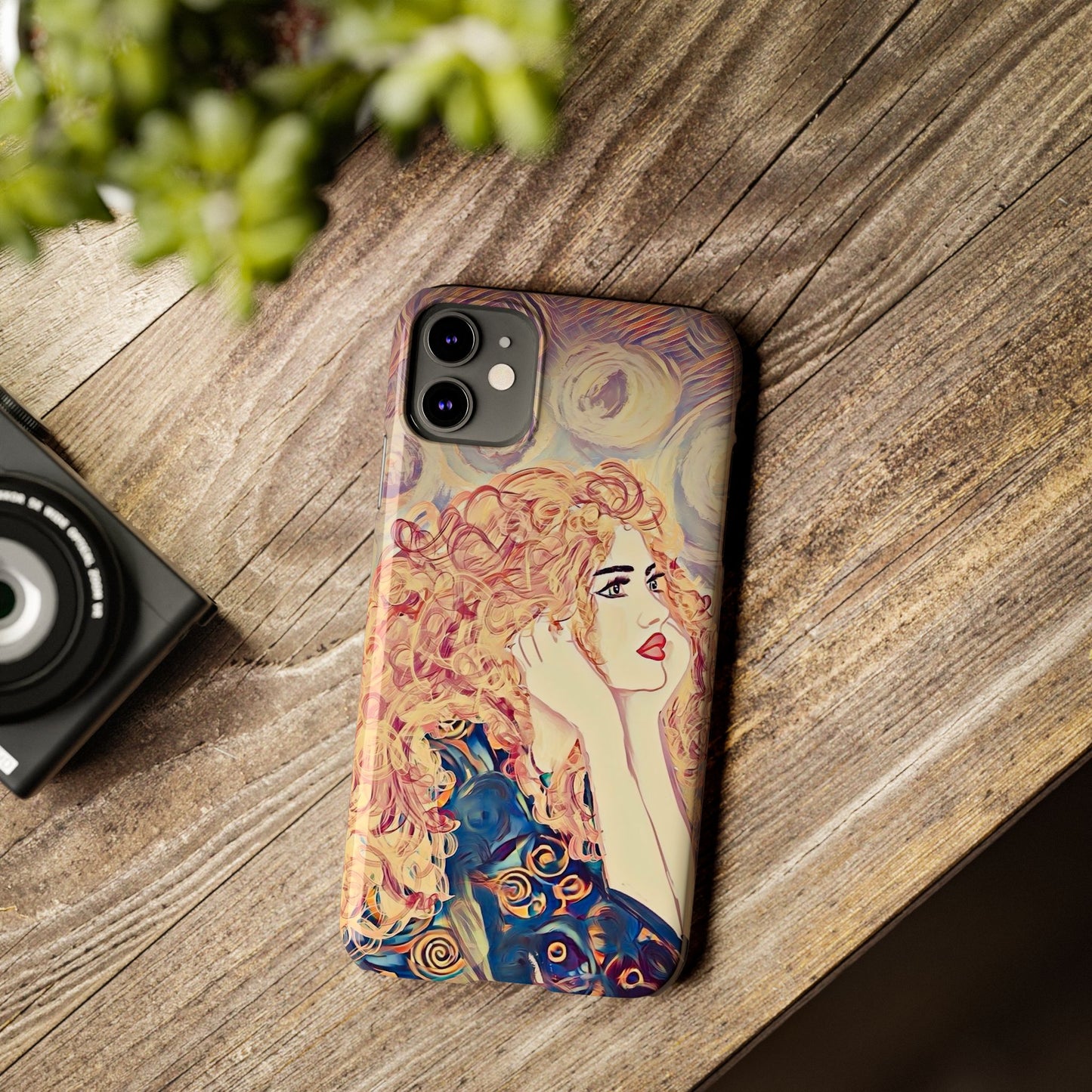 ' Modern Art Slim Phone Case -LOVE,