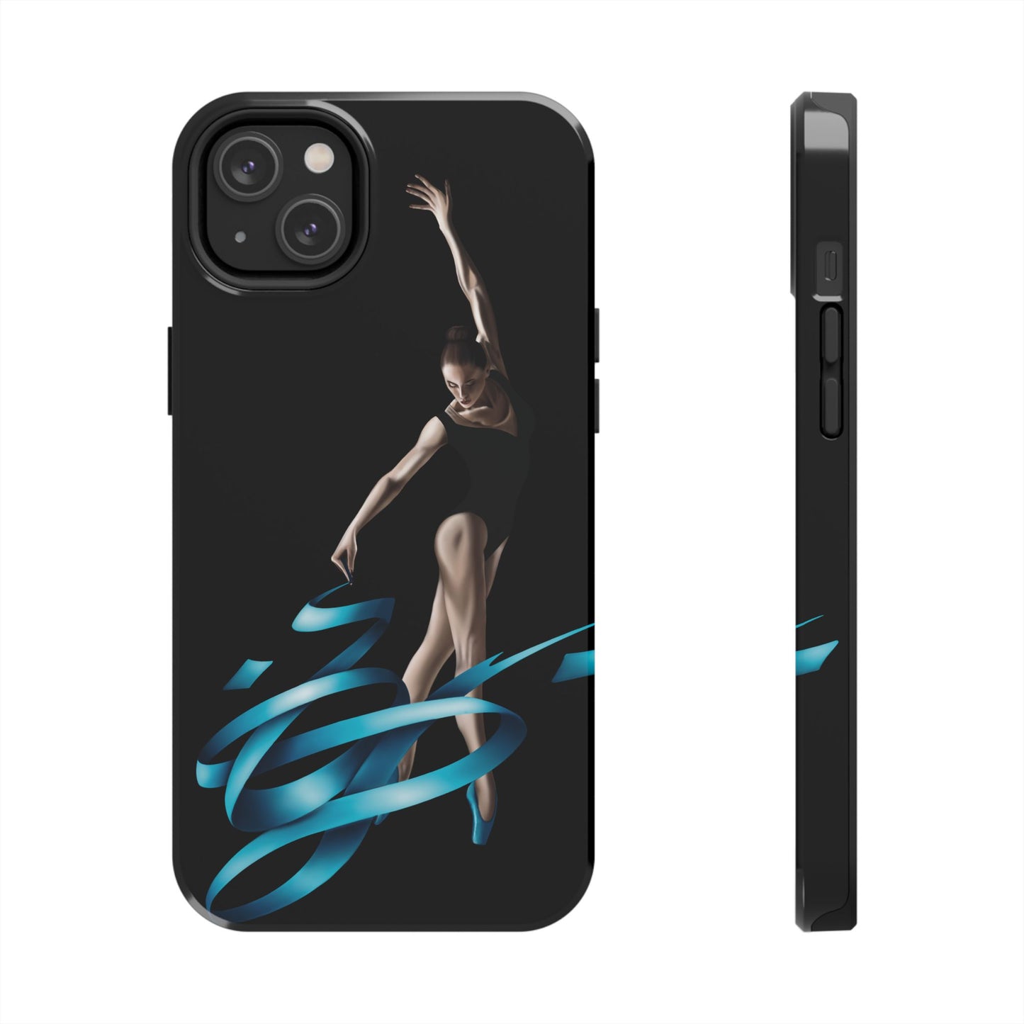 Phone Case - Ballerina with Blue Ribbon Persian Calligraphy Design