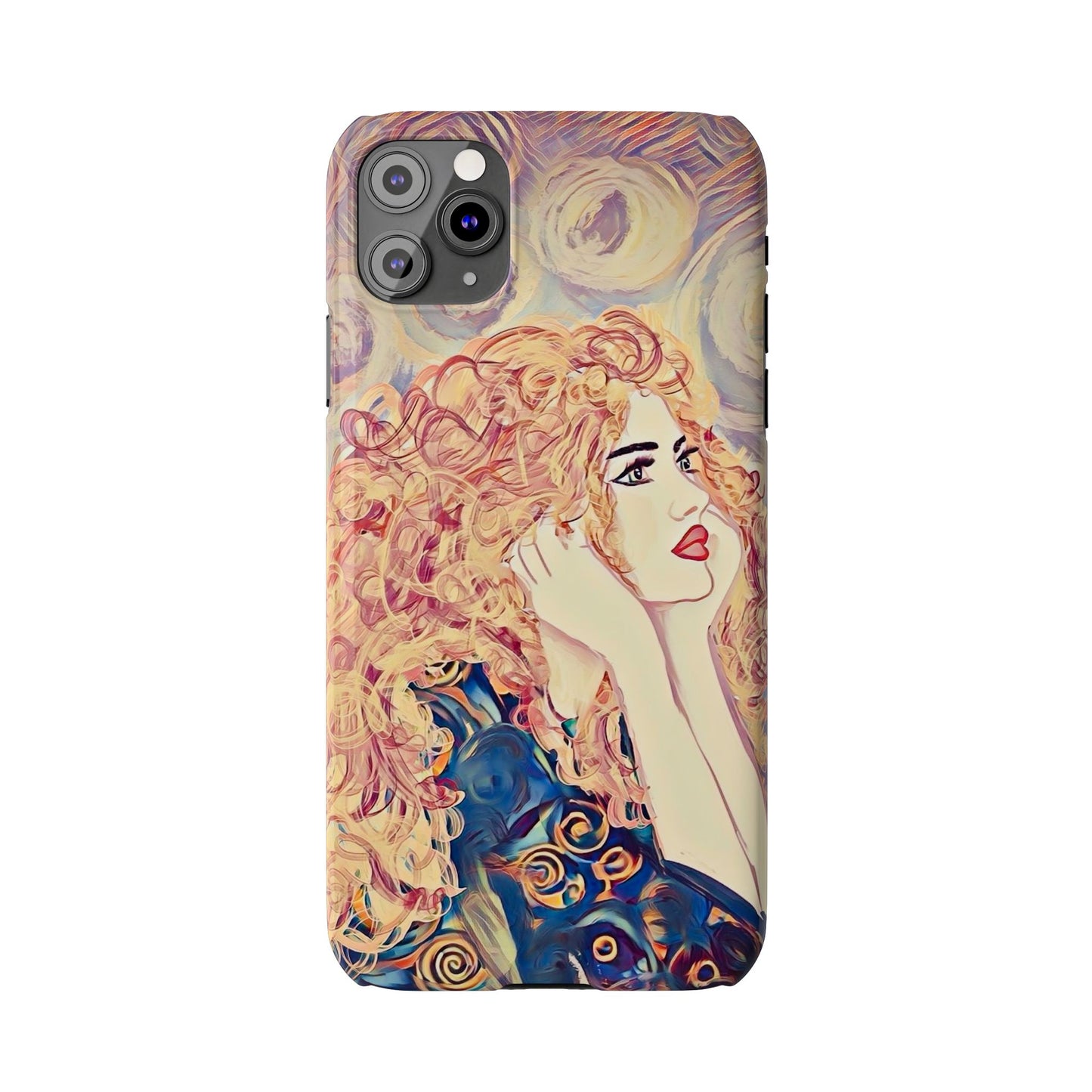 ' Modern Art Slim Phone Case -LOVE,