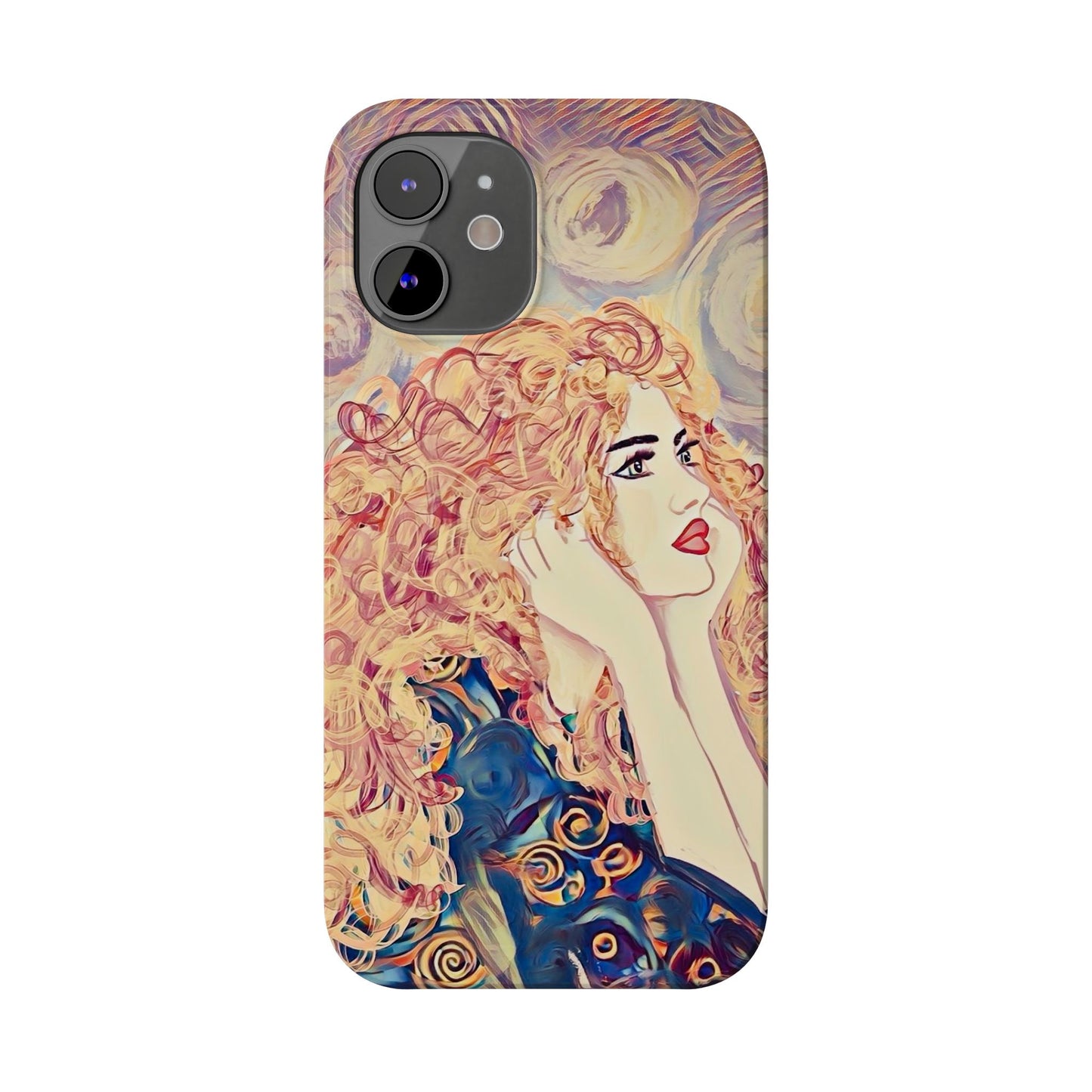 ' Modern Art Slim Phone Case -LOVE,
