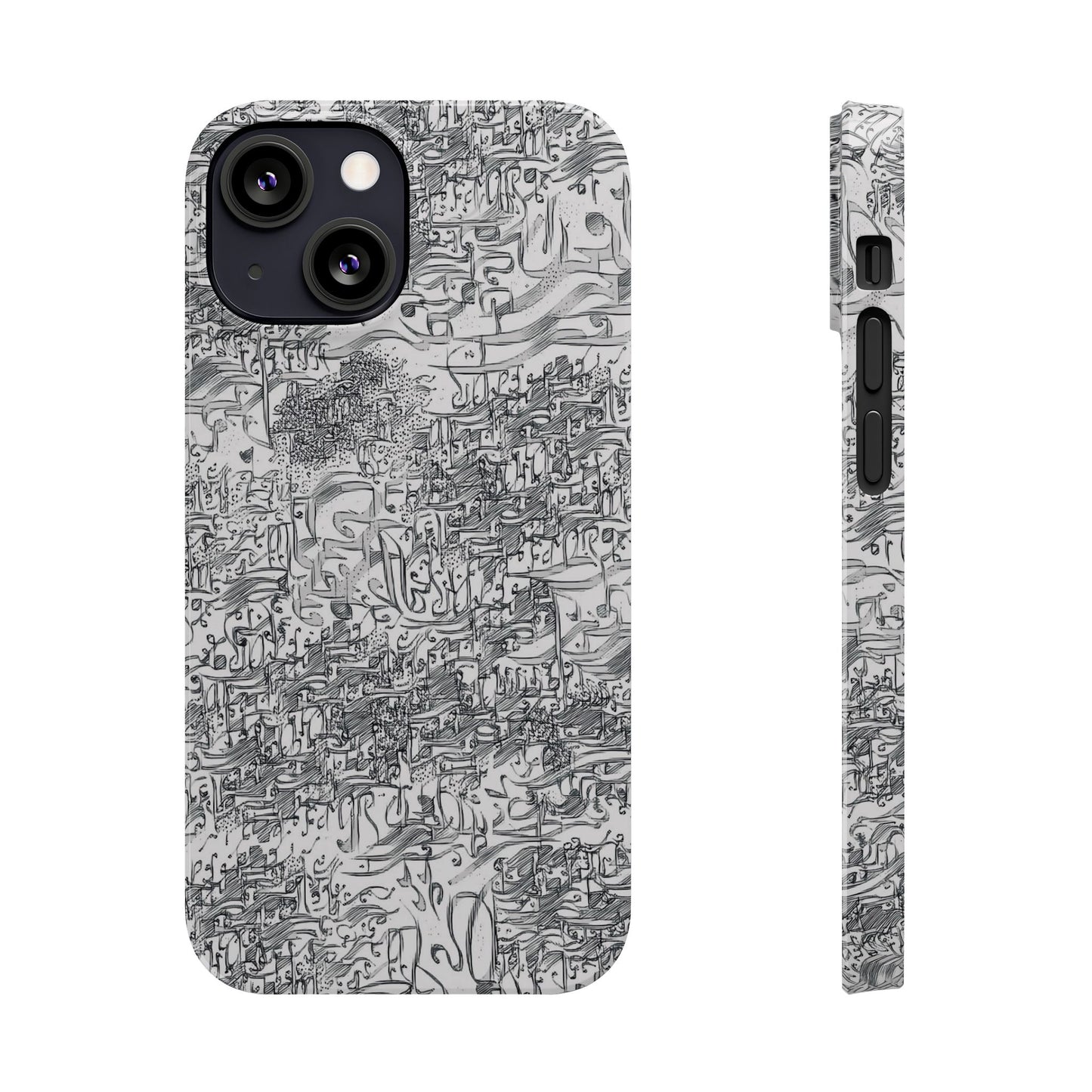 .ه,- ' Modern Art Slim Phone Case -LOVE I- I -.