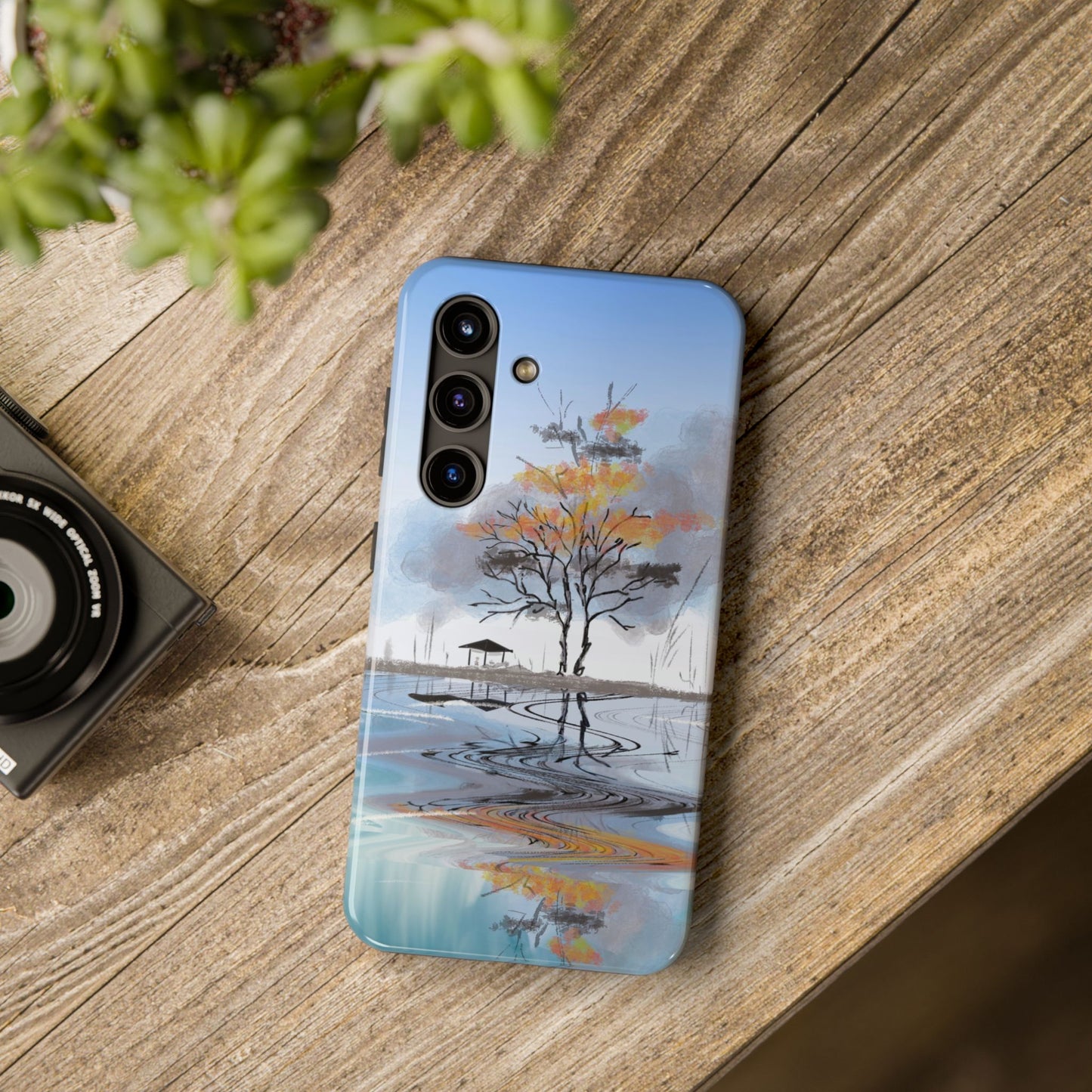 Serenity Phone Case Persian Calligraphy Art.