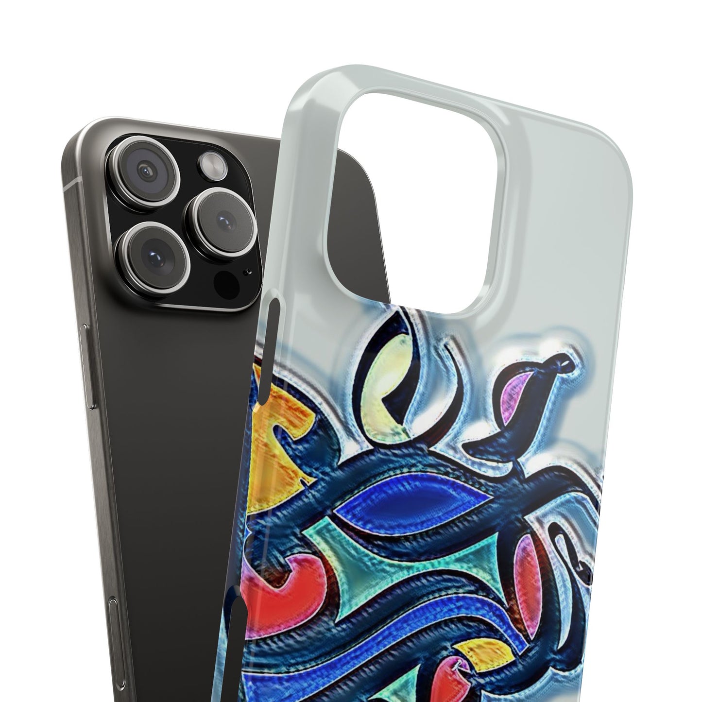 ' Modern Art Slim Phone Case -LOVE