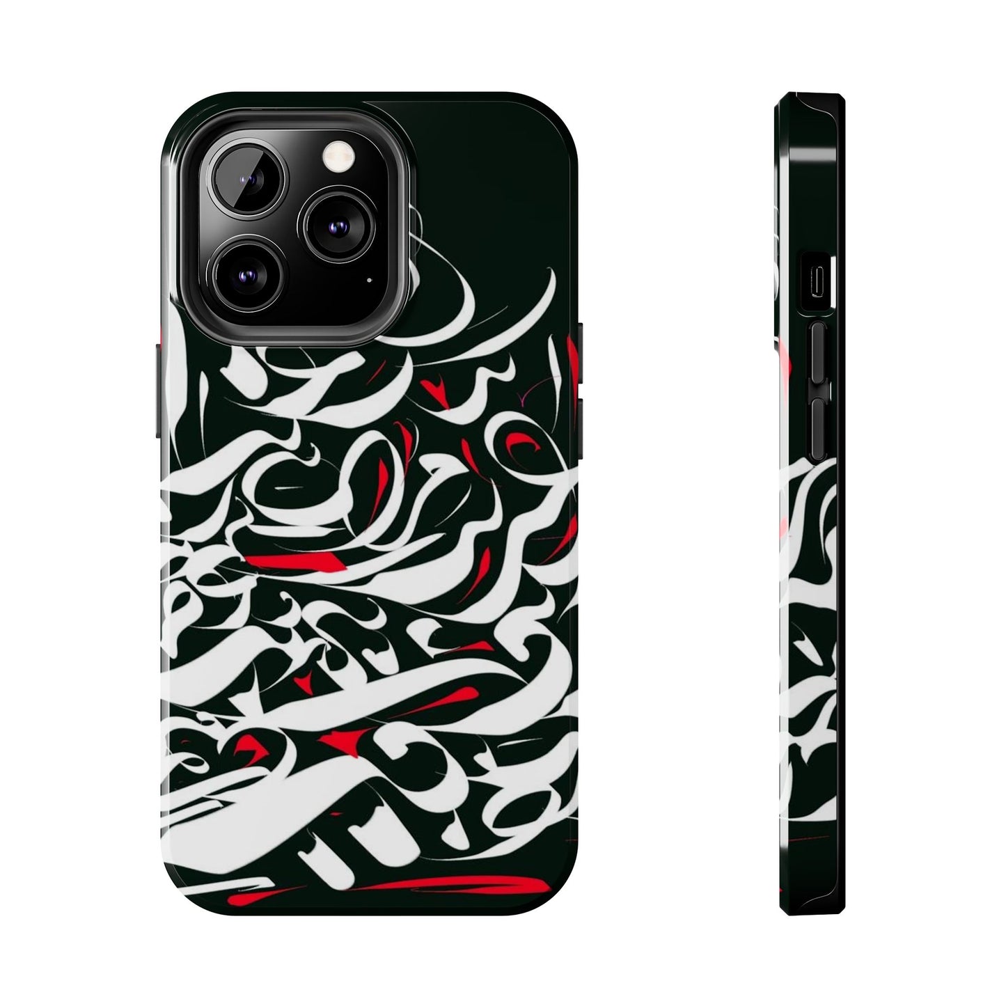 Phone Case Calligraphy Red Black White Tough Phone Case