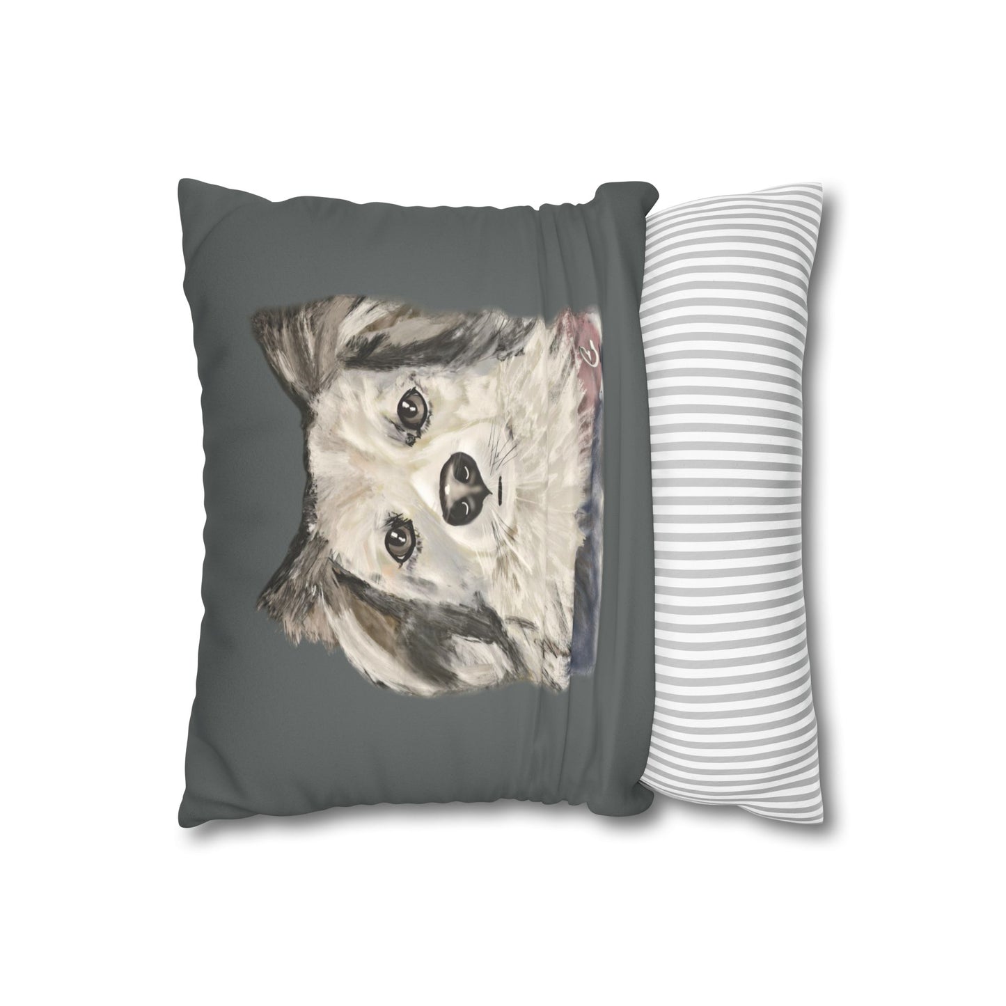 Dog Faux Suede Pillowcase - Pet Home Design