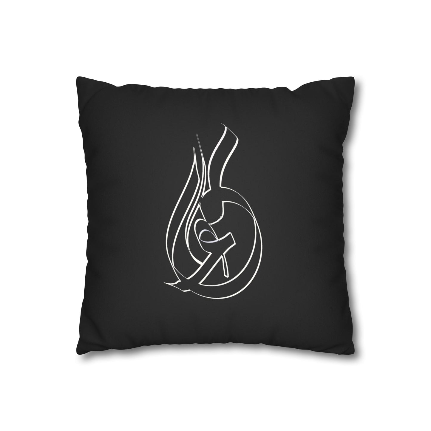 Modern Calligraphy Faux Suede Pillowcase - Home Design