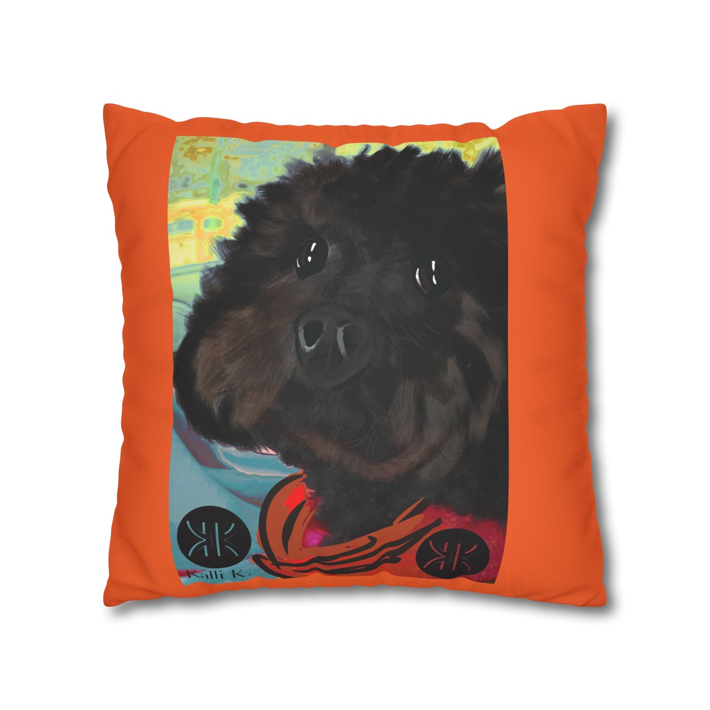 COAL Pillowcase - Modern Art Portrait Watercolour Design