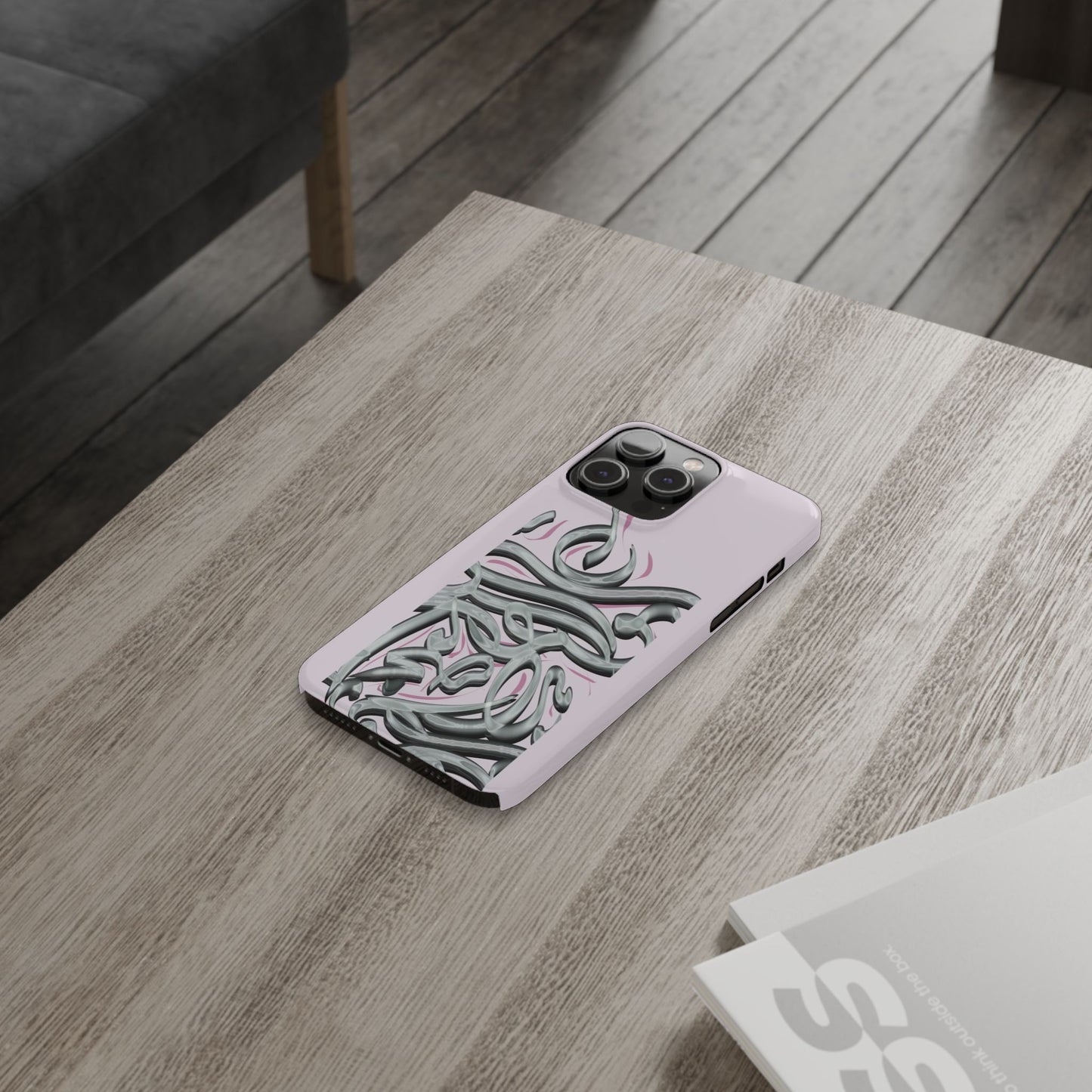 Modern Art Slim Phone Case -LOVE,