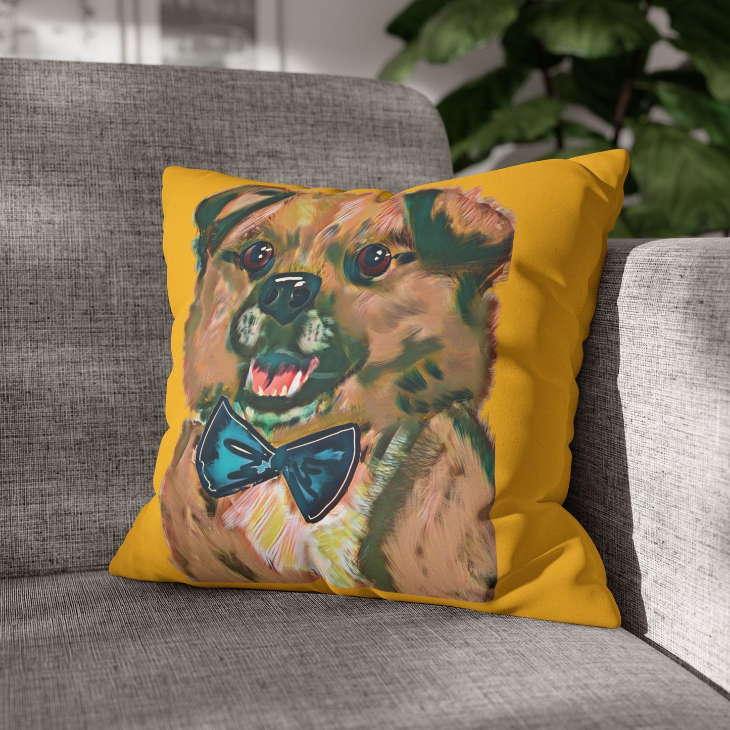Baghlava Pillowcase - Modern Art Portrait Watercolour Design