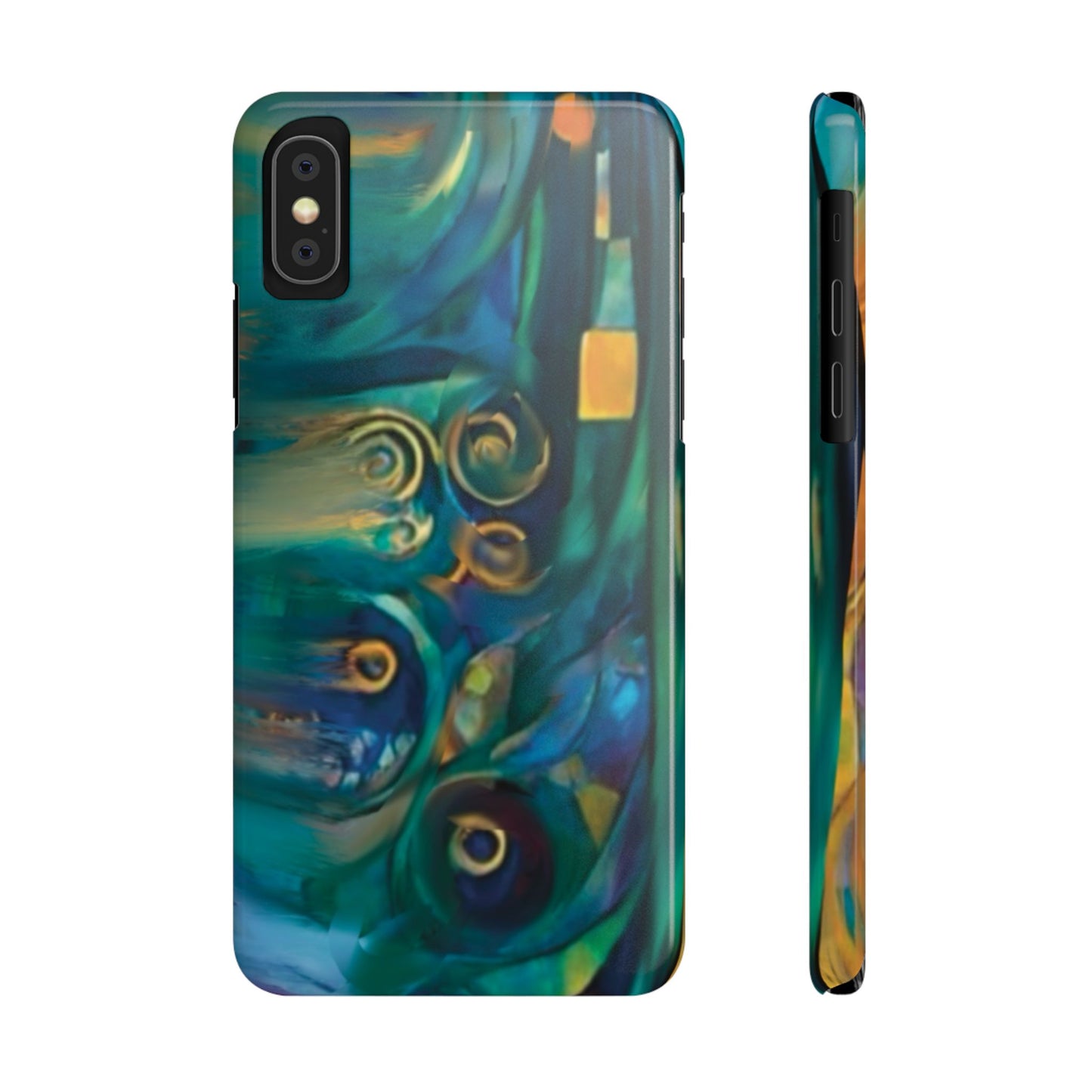 ' Modern Art Slim Phone Case -LOVE I-