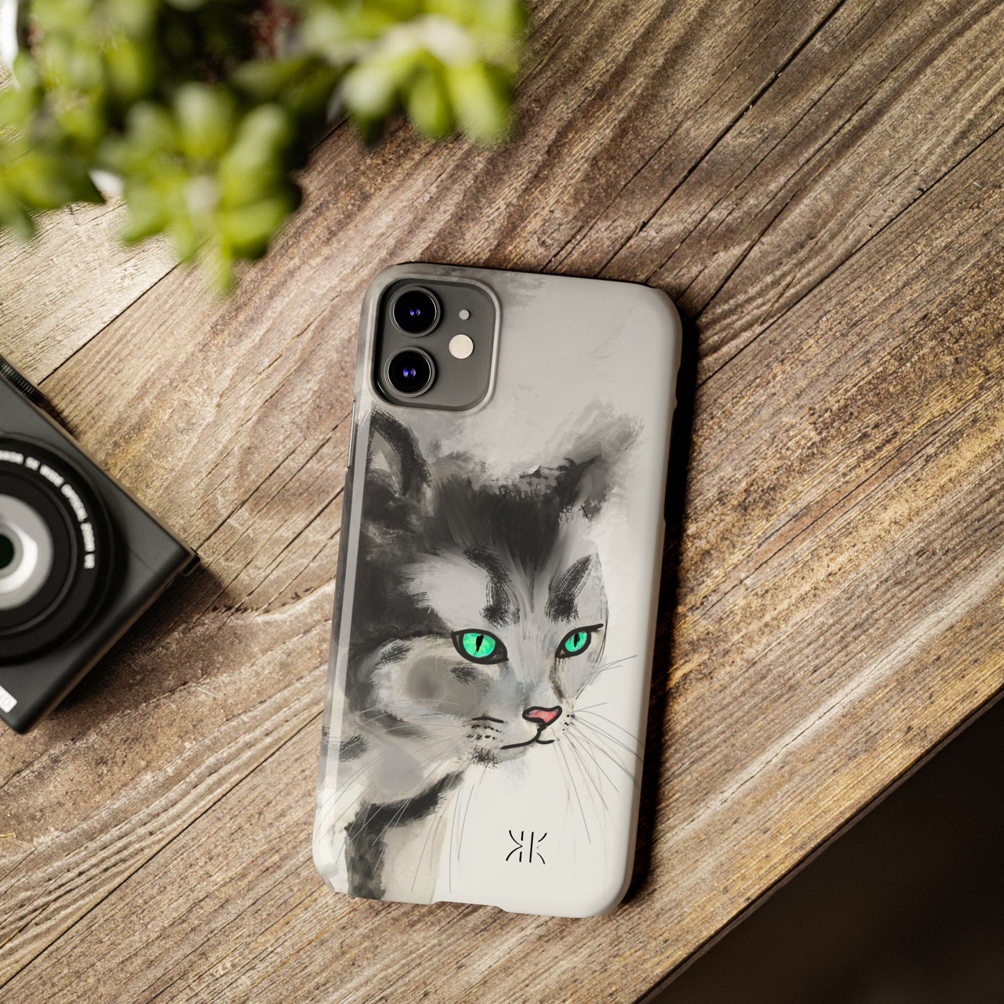 Modern Art Ink water painting Slim Phone Case