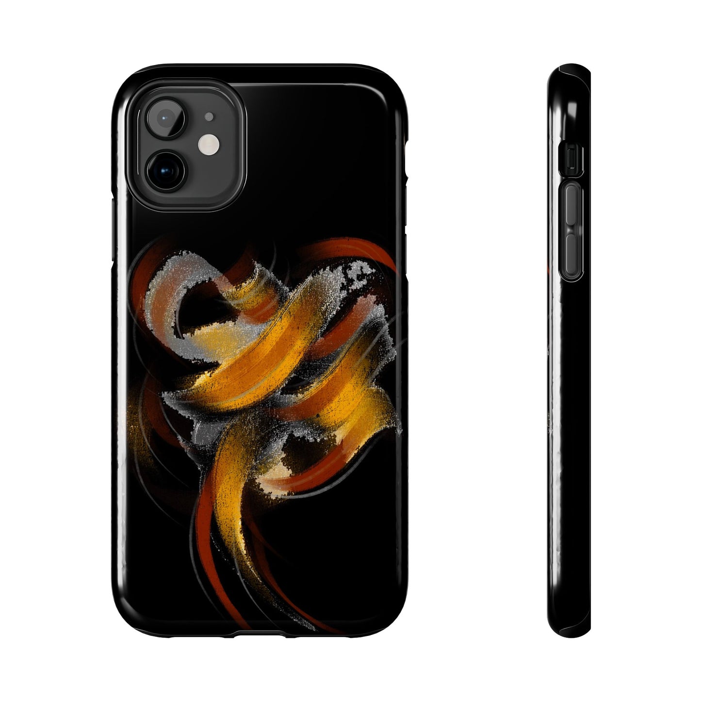 Calligraphy strokes Tough Phone Case