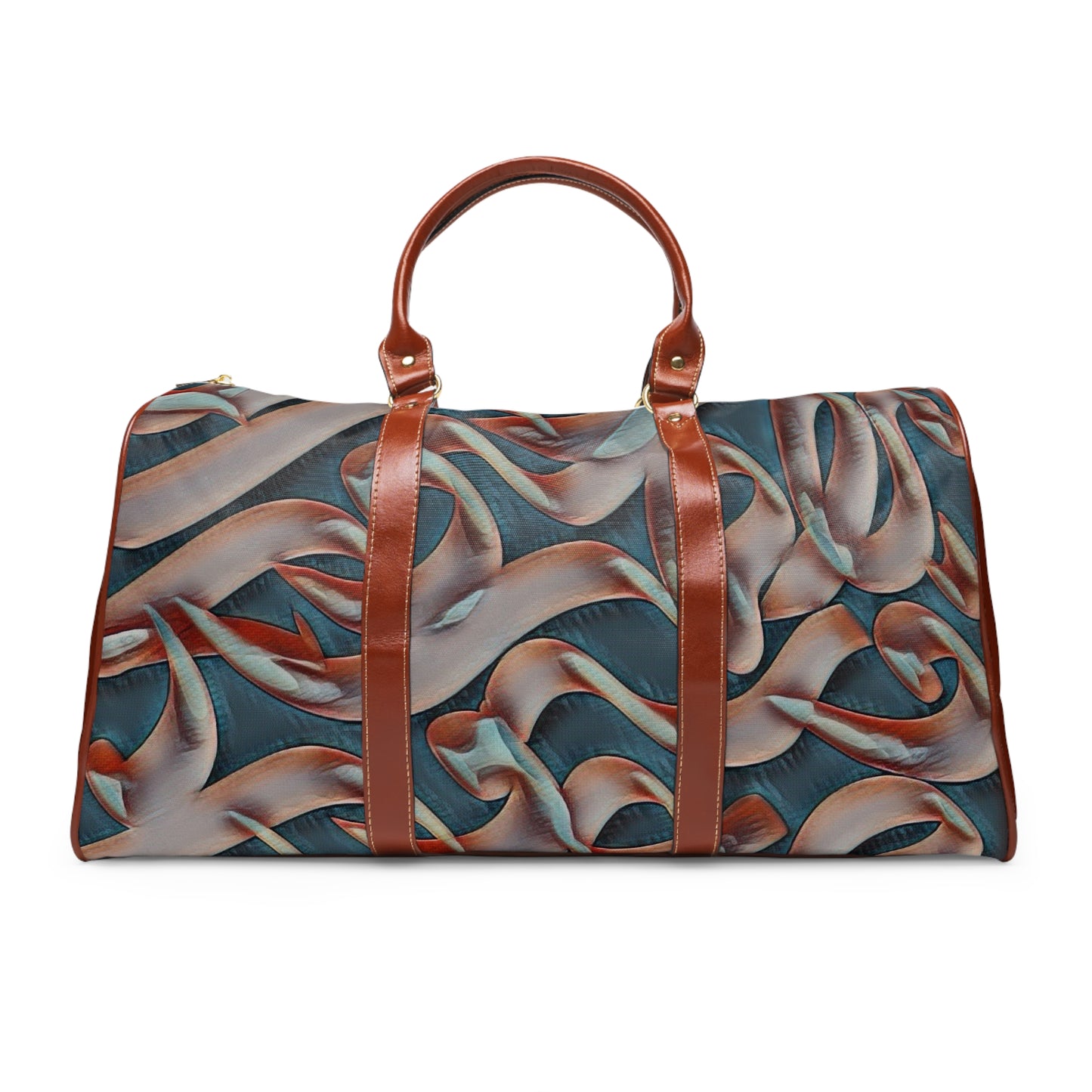 Vibrant Waterproof Travel Bag - KalliK modern calligraphy - Perfect for Adventurers
