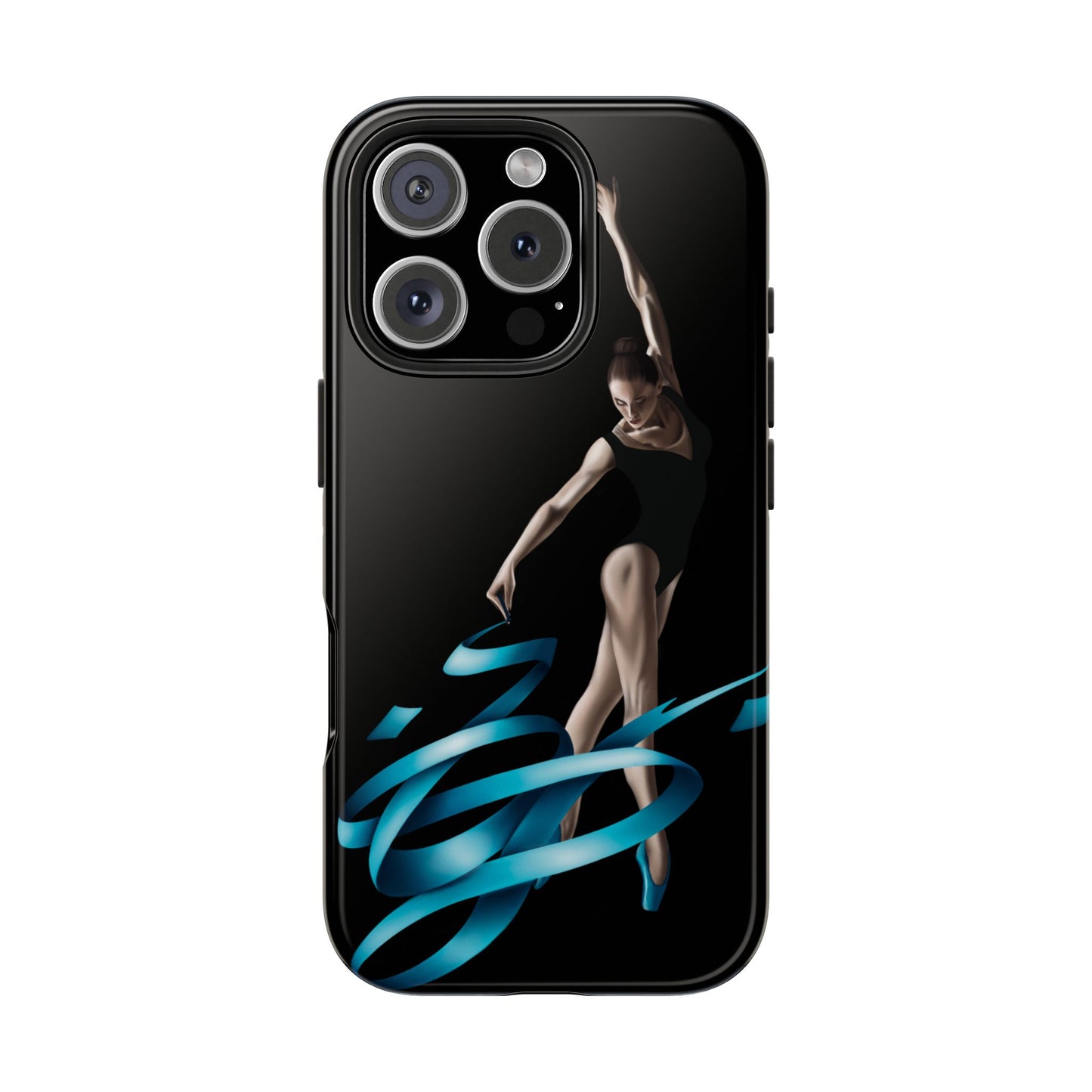Phone Case - Ballerina with Blue Ribbon Persian Calligraphy Design