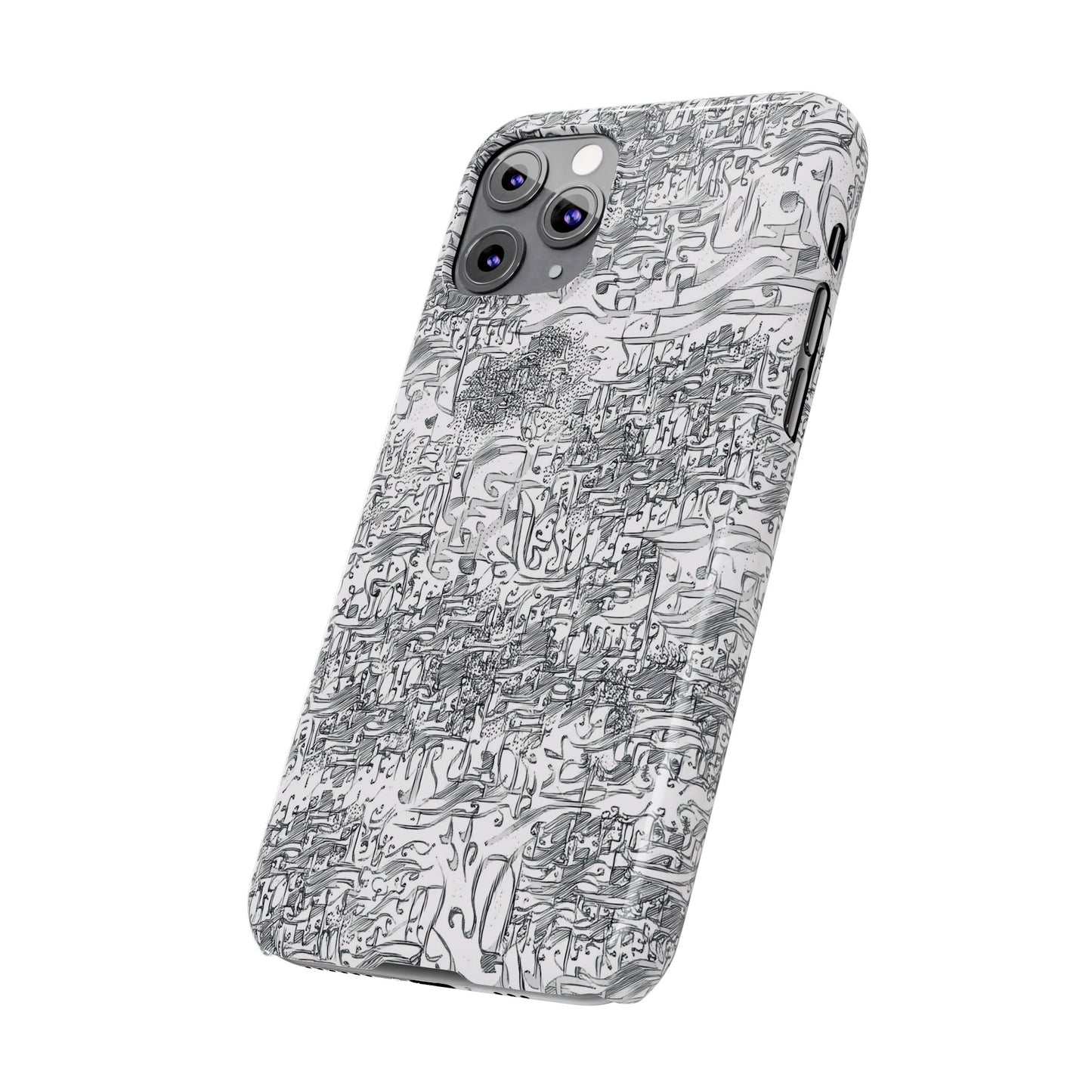 .ه,- ' Modern Art Slim Phone Case -LOVE I- I -.
