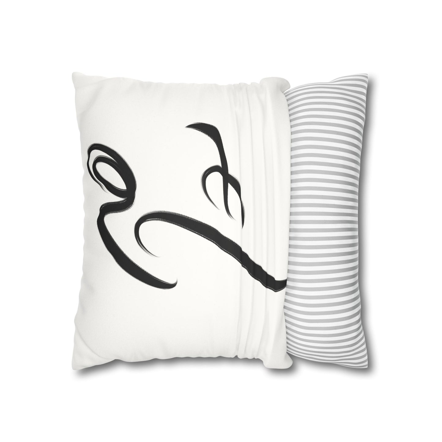 Hich Calligraphy beauty Faux Suede Square Pillow Cover