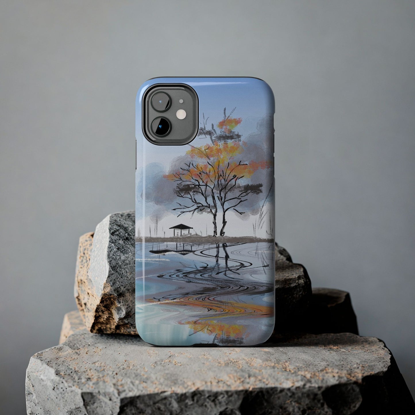 Serenity Phone Case Persian Calligraphy Art.