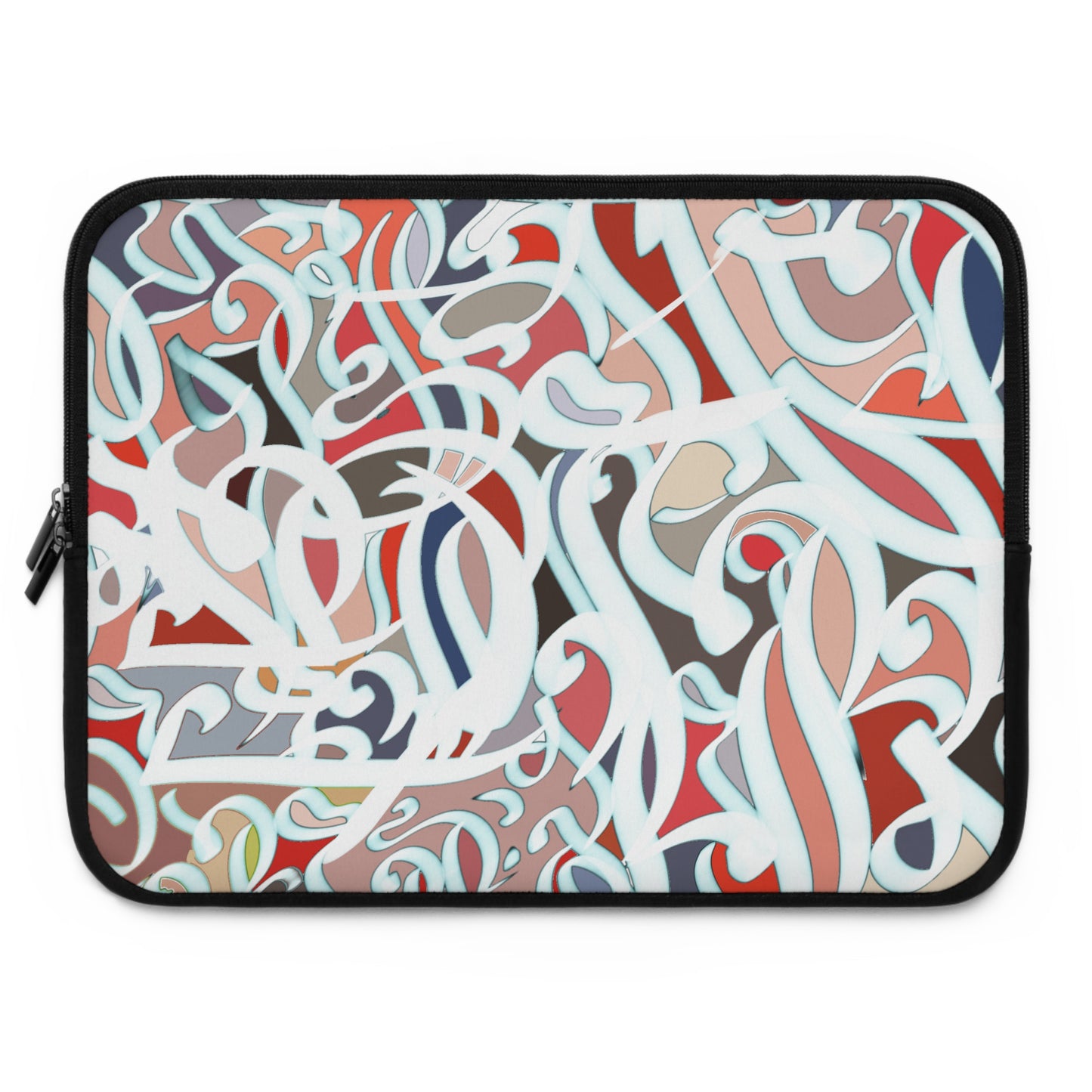 ' Laptop Sleeve -Modern Digital Calligraphy Art Design
