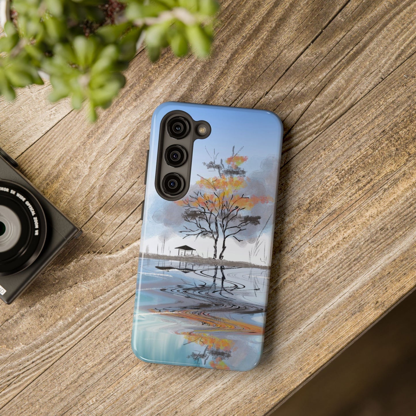 Serenity Phone Case Persian Calligraphy Art.