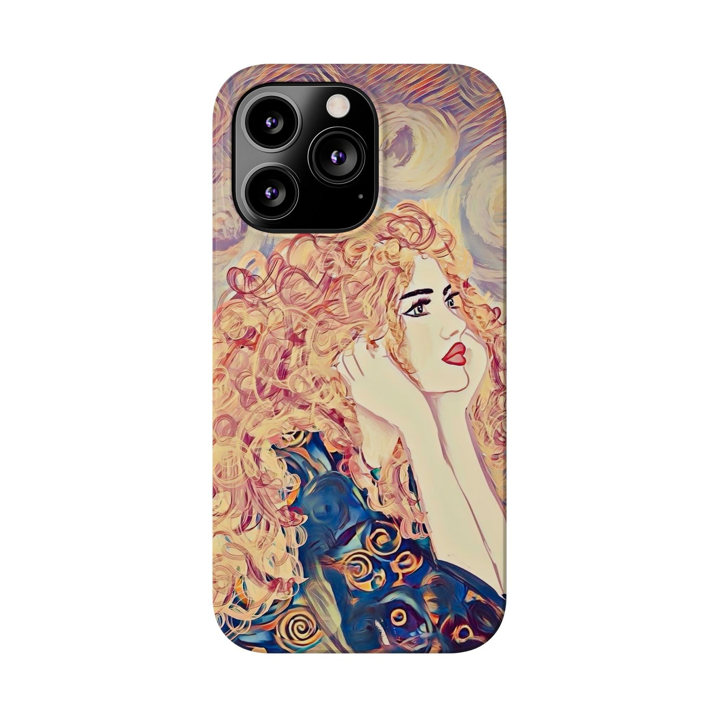 ' Modern Art Slim Phone Case -LOVE,