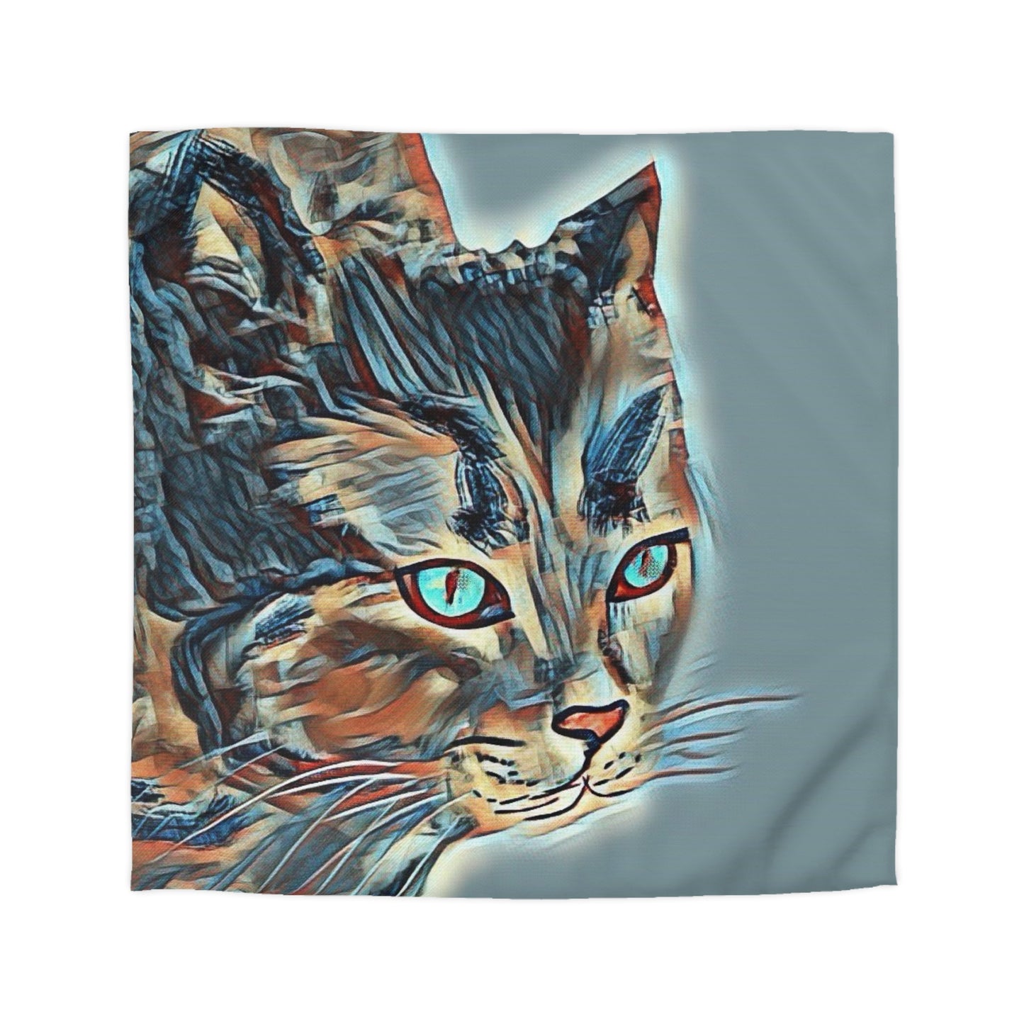 Serenity Microfiber Duvet Cover – Elegant Water ink painting for Cozy Bedrooms.