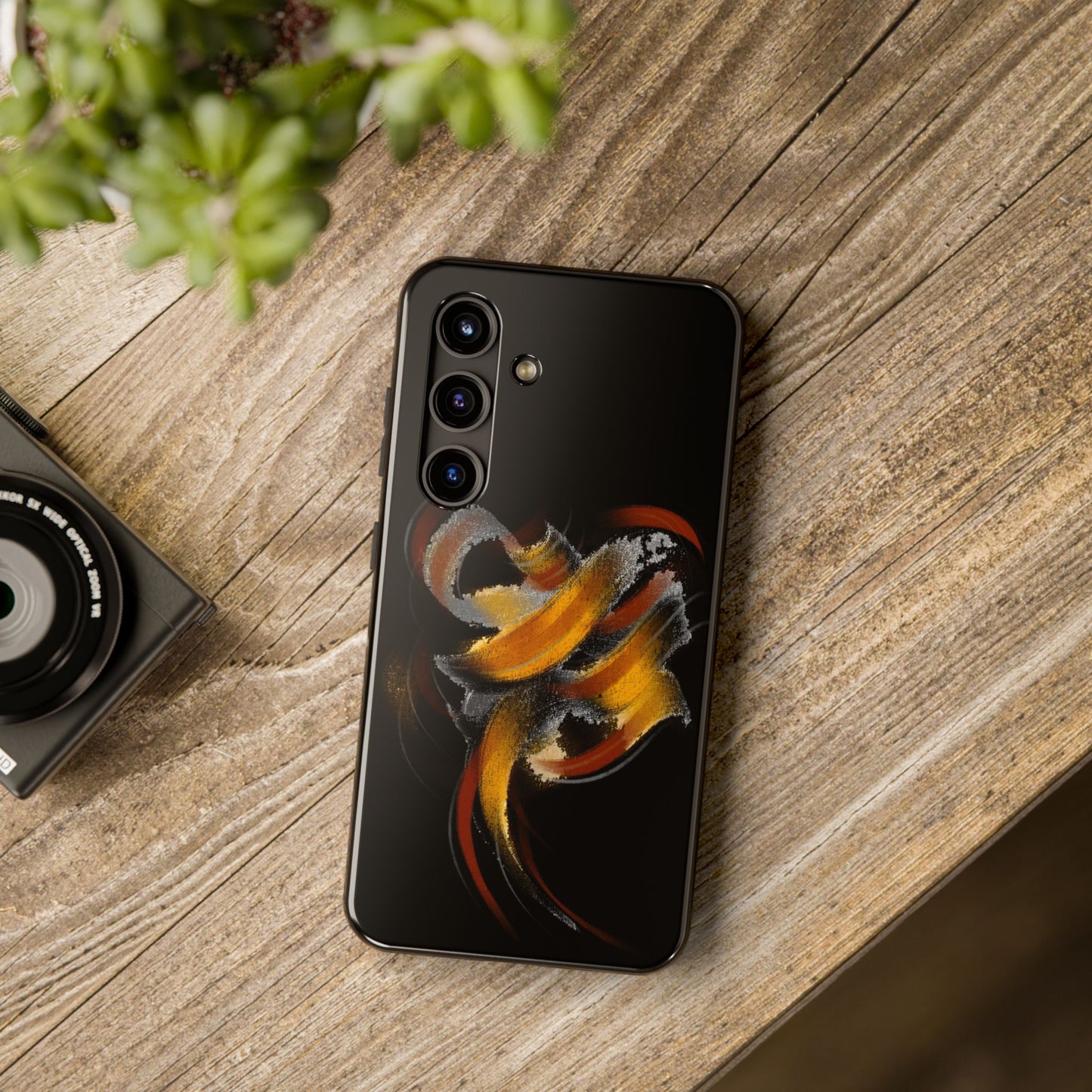 Calligraphy strokes Tough Phone Case