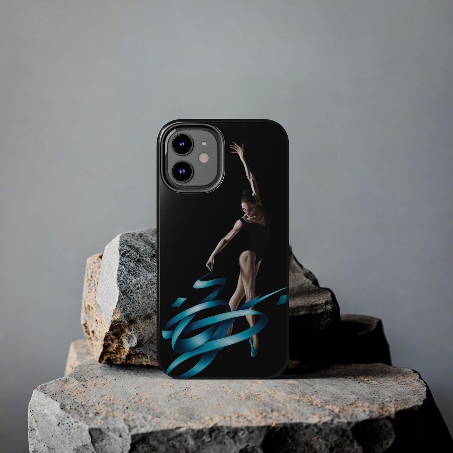 Phone Case - Ballerina with Blue Ribbon Persian Calligraphy Design